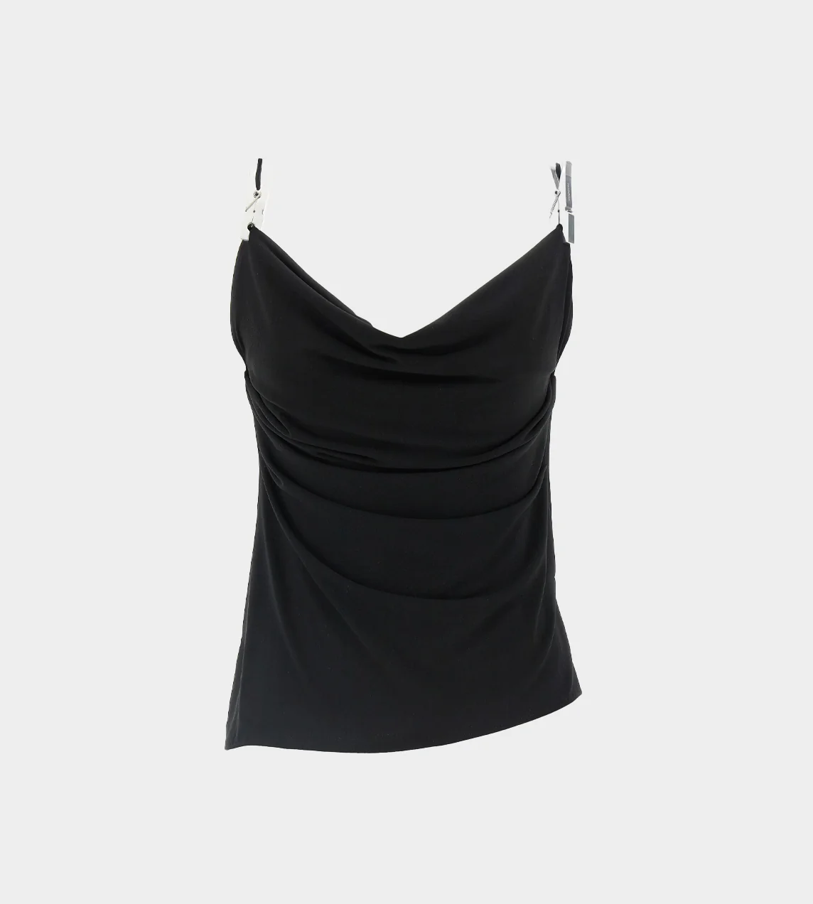 Coperni Draped Washing Clip Gala Top - Black - Image 2