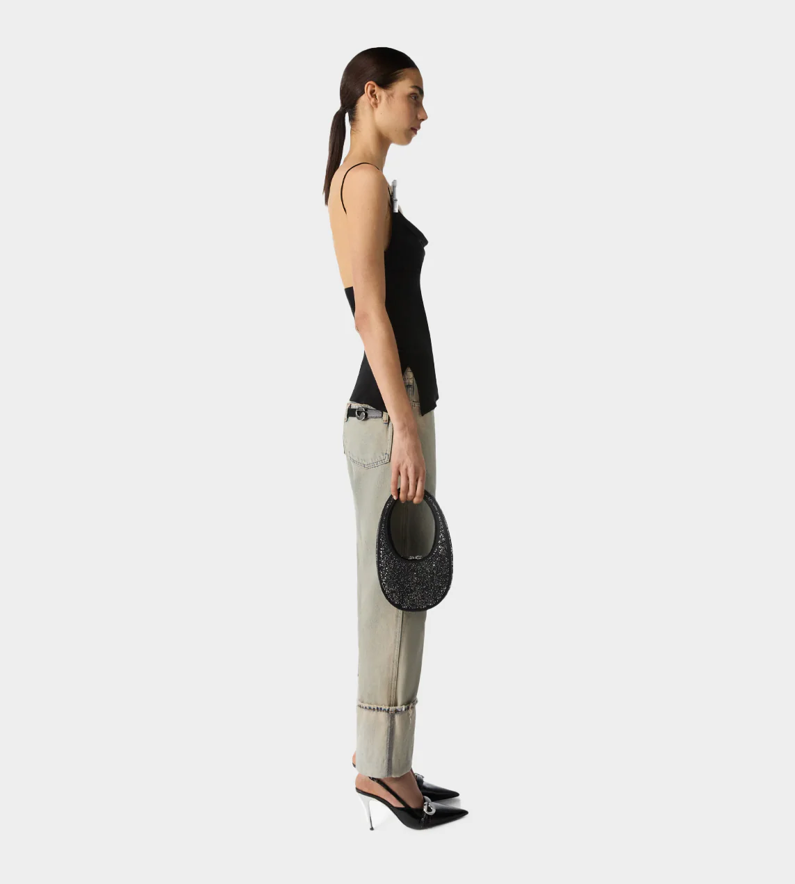 Coperni Draped Washing Clip Gala Top - Black - Image 4