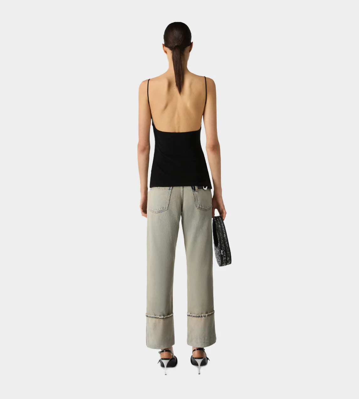 Coperni Draped Washing Clip Gala Top - Black - Image 5