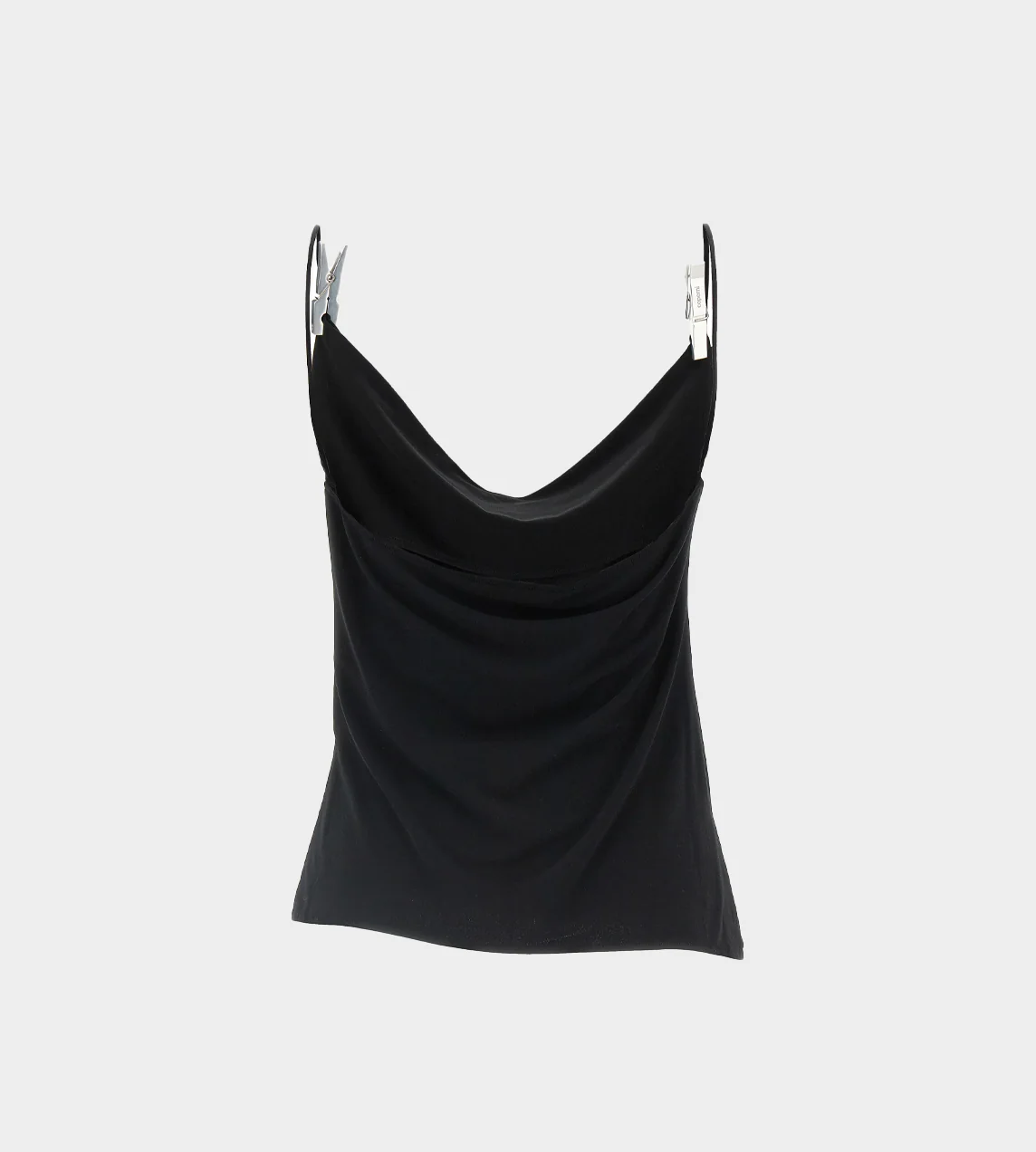 Coperni Draped Washing Clip Gala Top - Black - Image 6