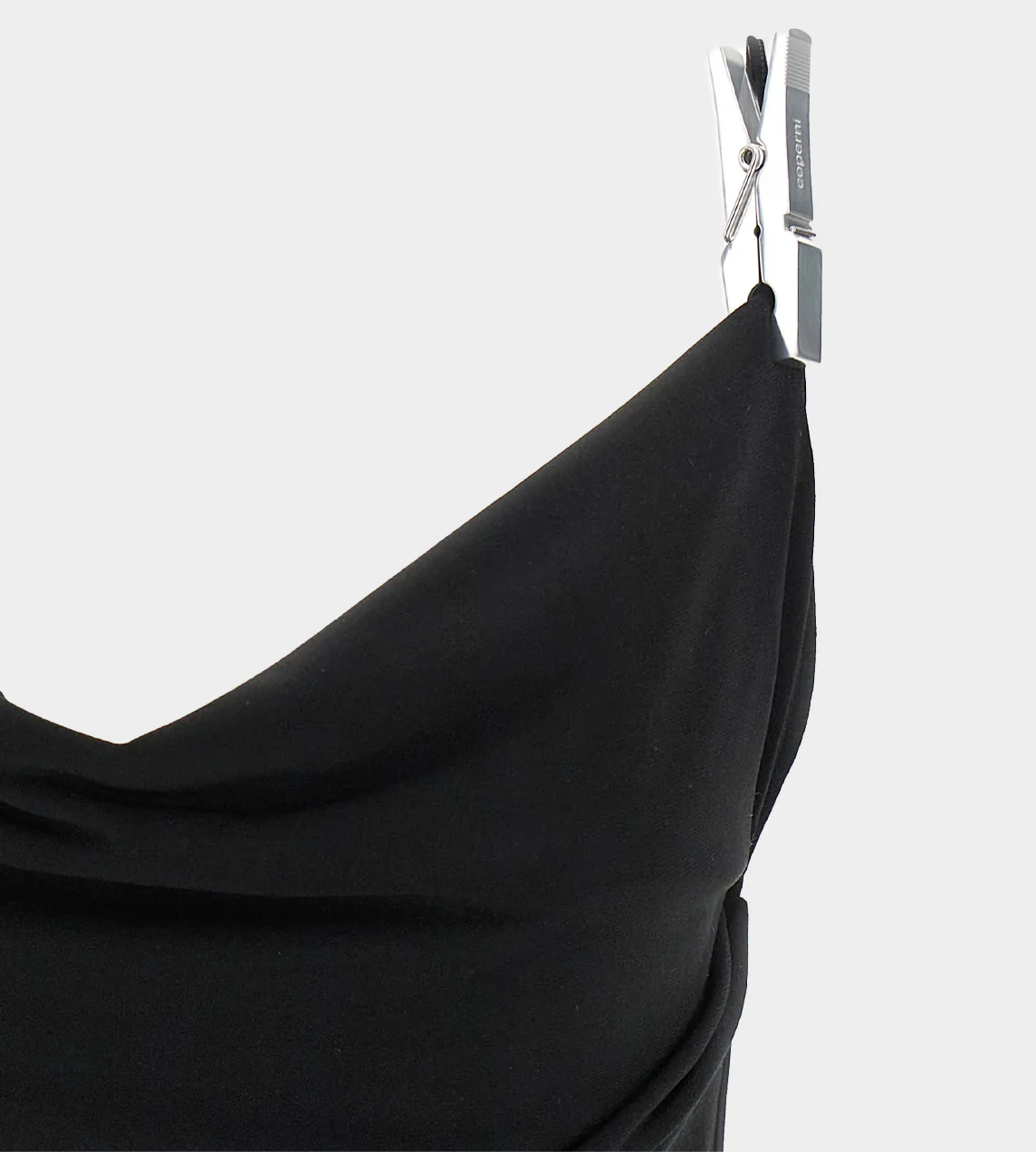 Coperni Draped Washing Clip Gala Top - Black - Image 7