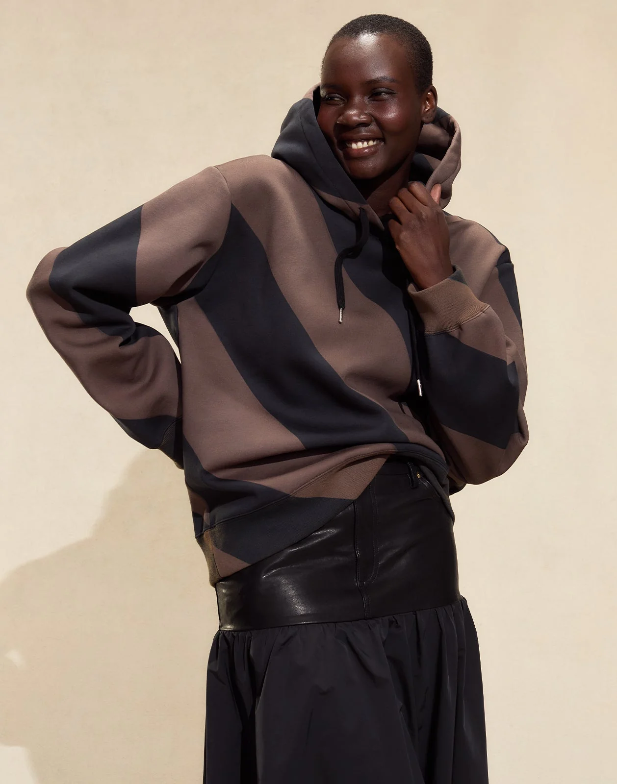 Cynthia Rowley Drew Striped Hoodie - Image 3