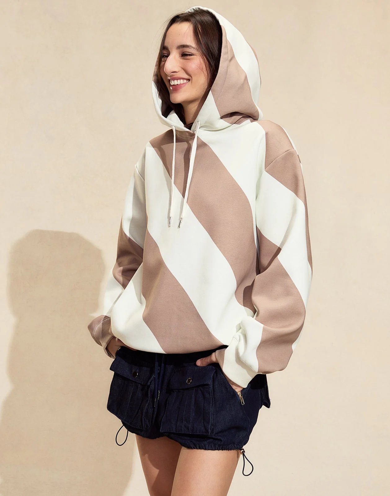 Cynthia Rowley Drew Striped Hoodie - Image 2