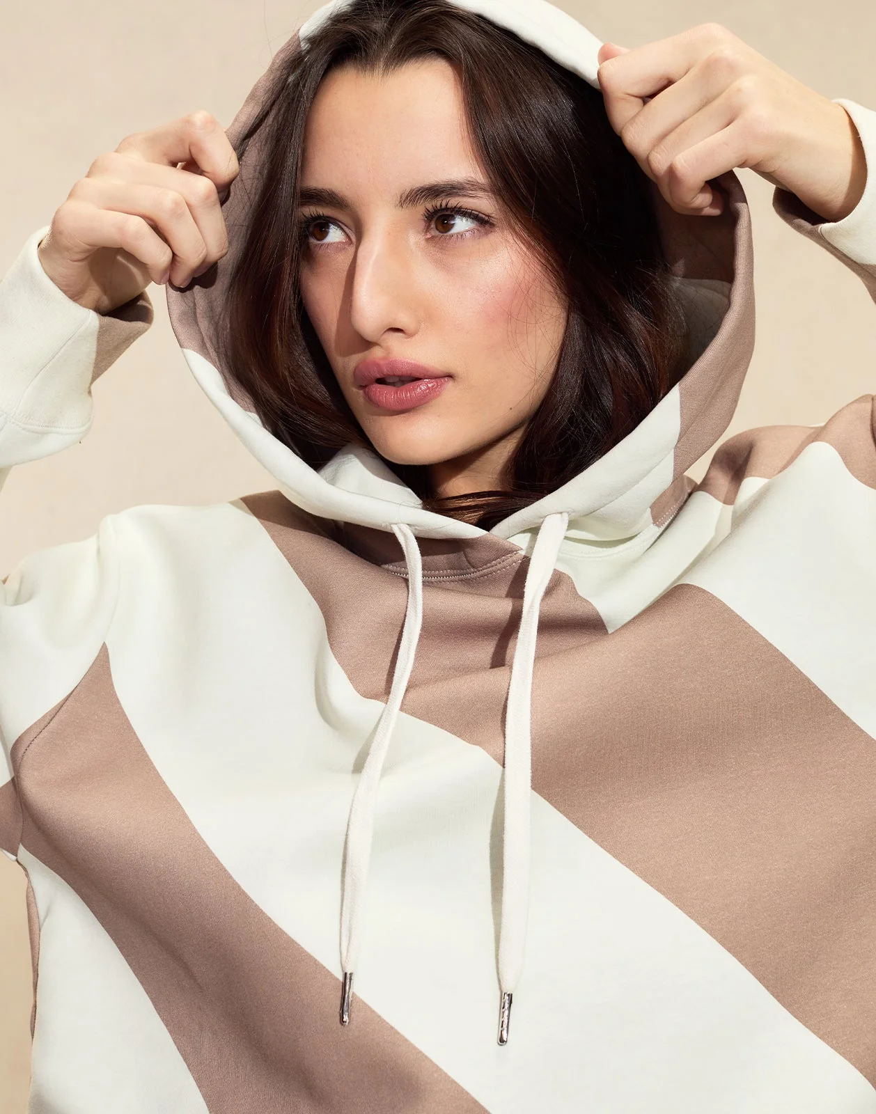 Cynthia Rowley Drew Striped Hoodie - Image 3