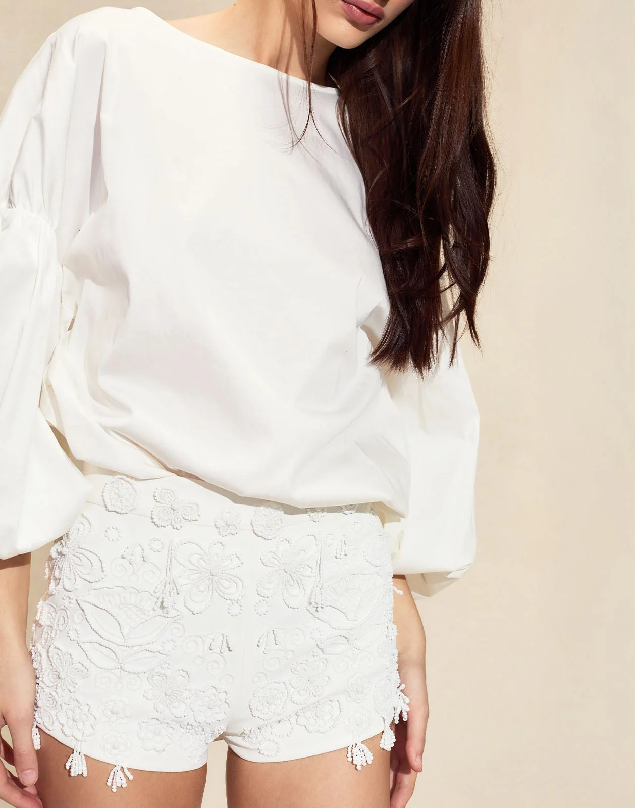 Cynthia Rowley Paloma Shorts - White - Image 3