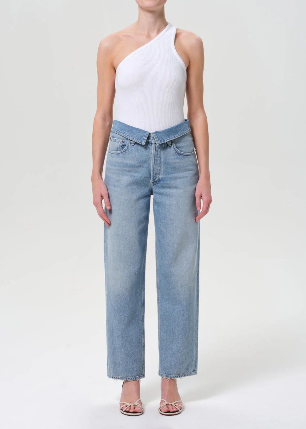 AGOLDE Echo Taper Jean - Syllable Pale Vintage Indigo - Image 4