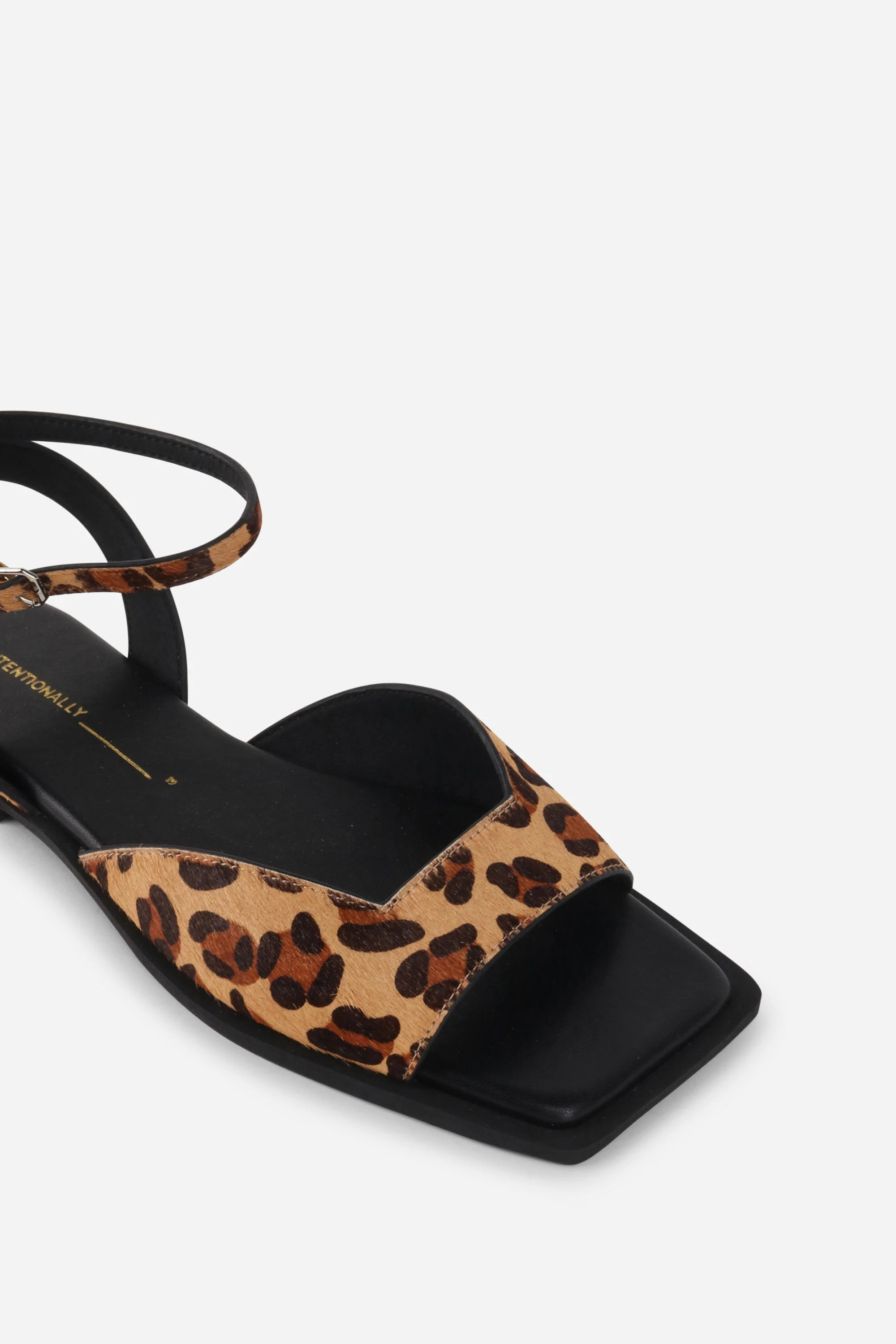 "INTENTIONALLY __________." Dive Cowhide Square Toe Sandal - Image 9