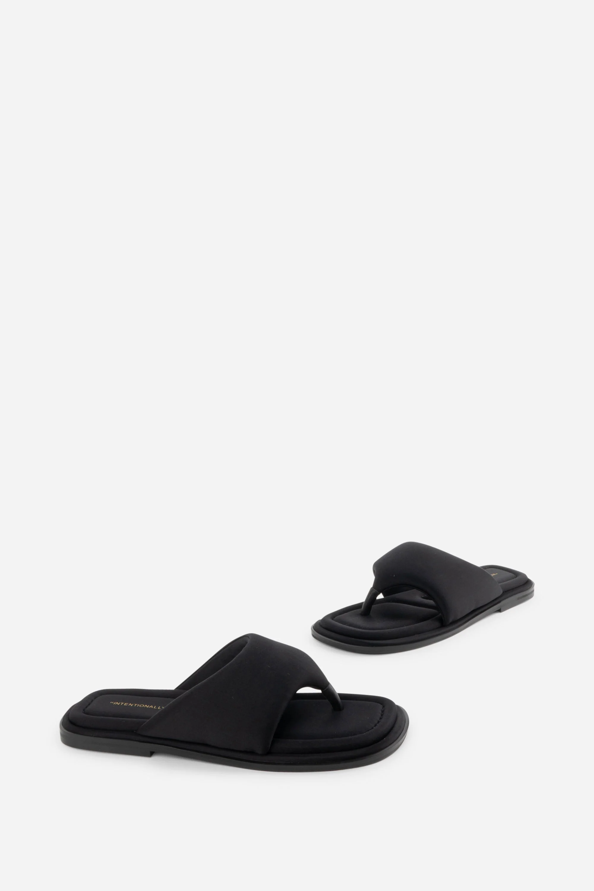 INTENTIONALLY __________. Seoul Vegan Neoprene Thong Sandal - Image 3