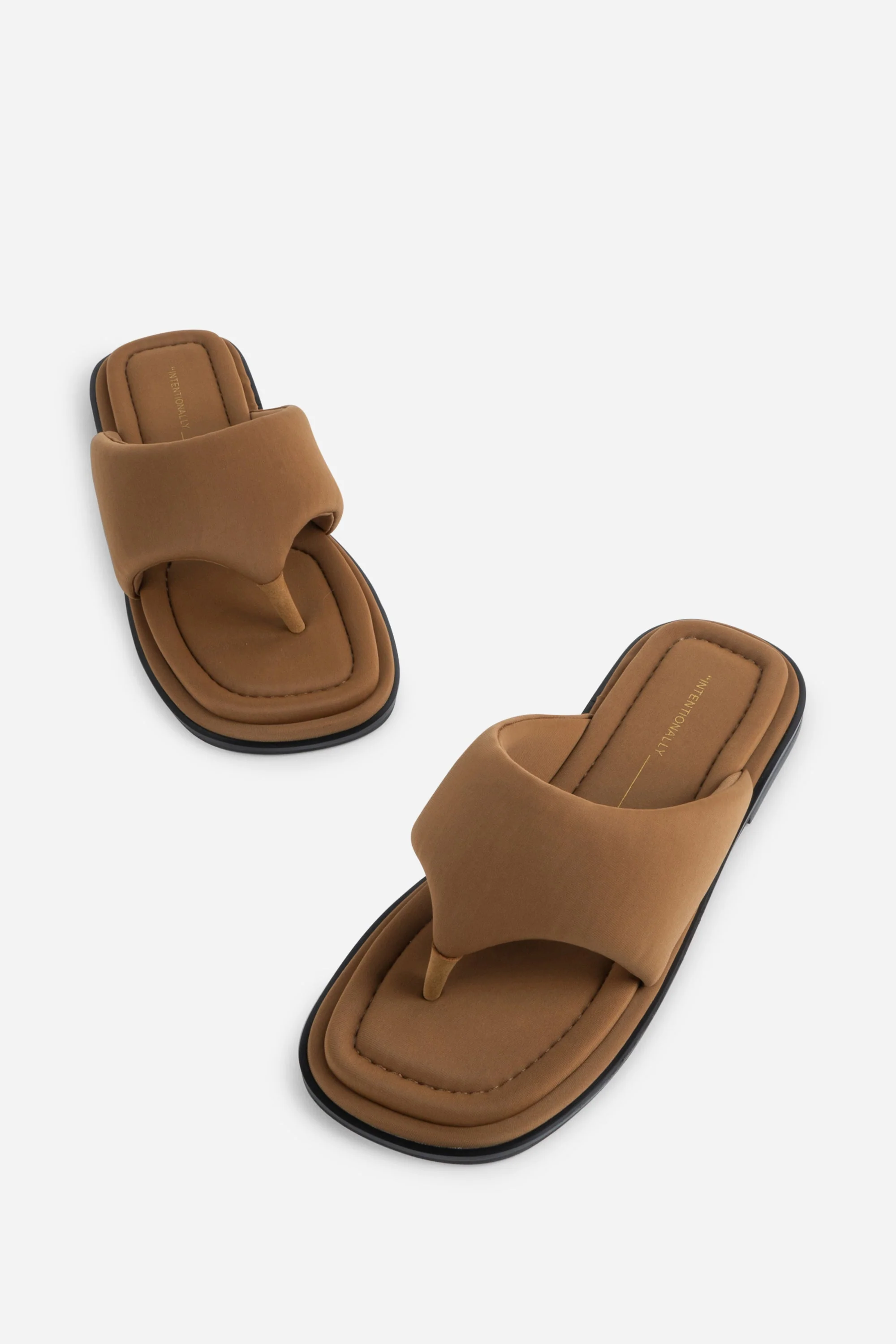INTENTIONALLY __________. Seoul Vegan Neoprene Thong Sandal - Image 7