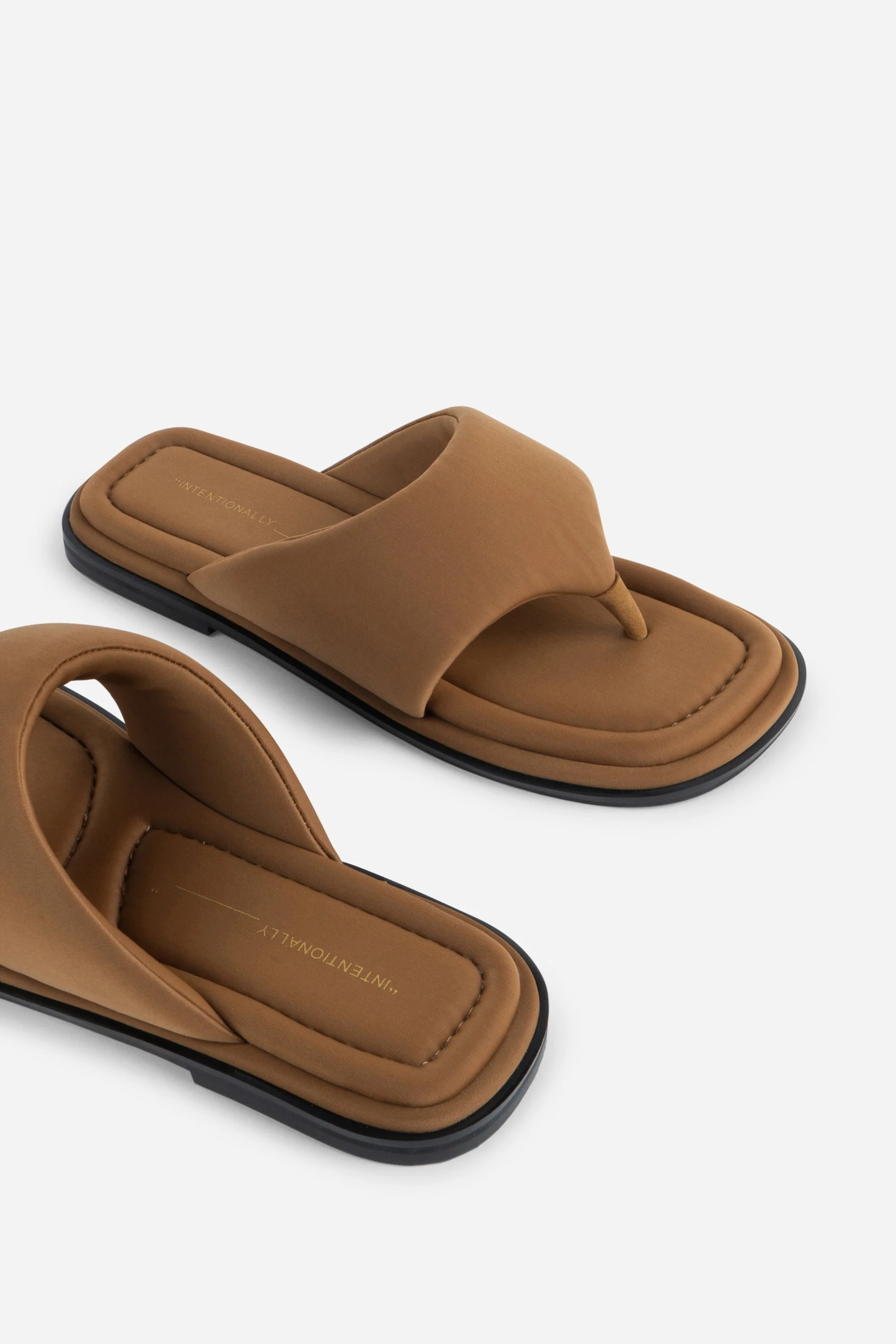 INTENTIONALLY __________. Seoul Vegan Neoprene Thong Sandal - Image 8