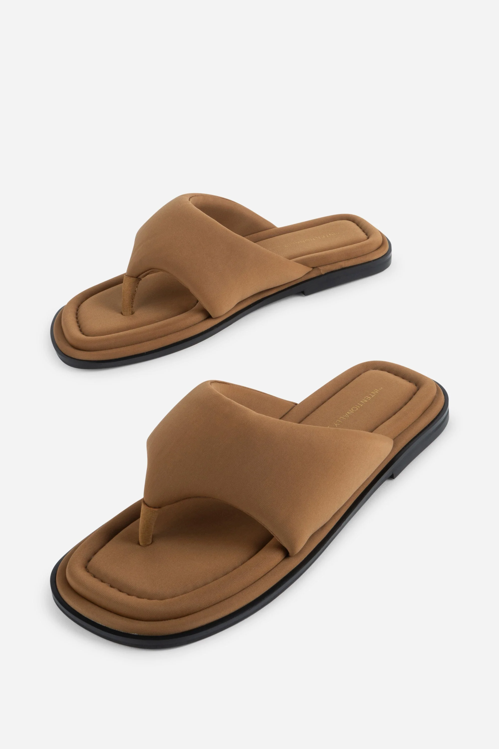 INTENTIONALLY __________. Seoul Vegan Neoprene Thong Sandal - Image 9