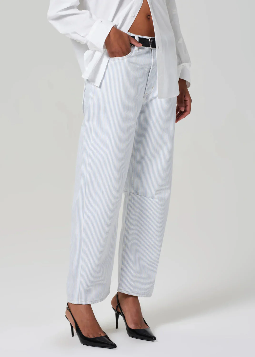 Citizens of Humanity Miro Rework Relaxed Jean - Marine Stripe - Image 3