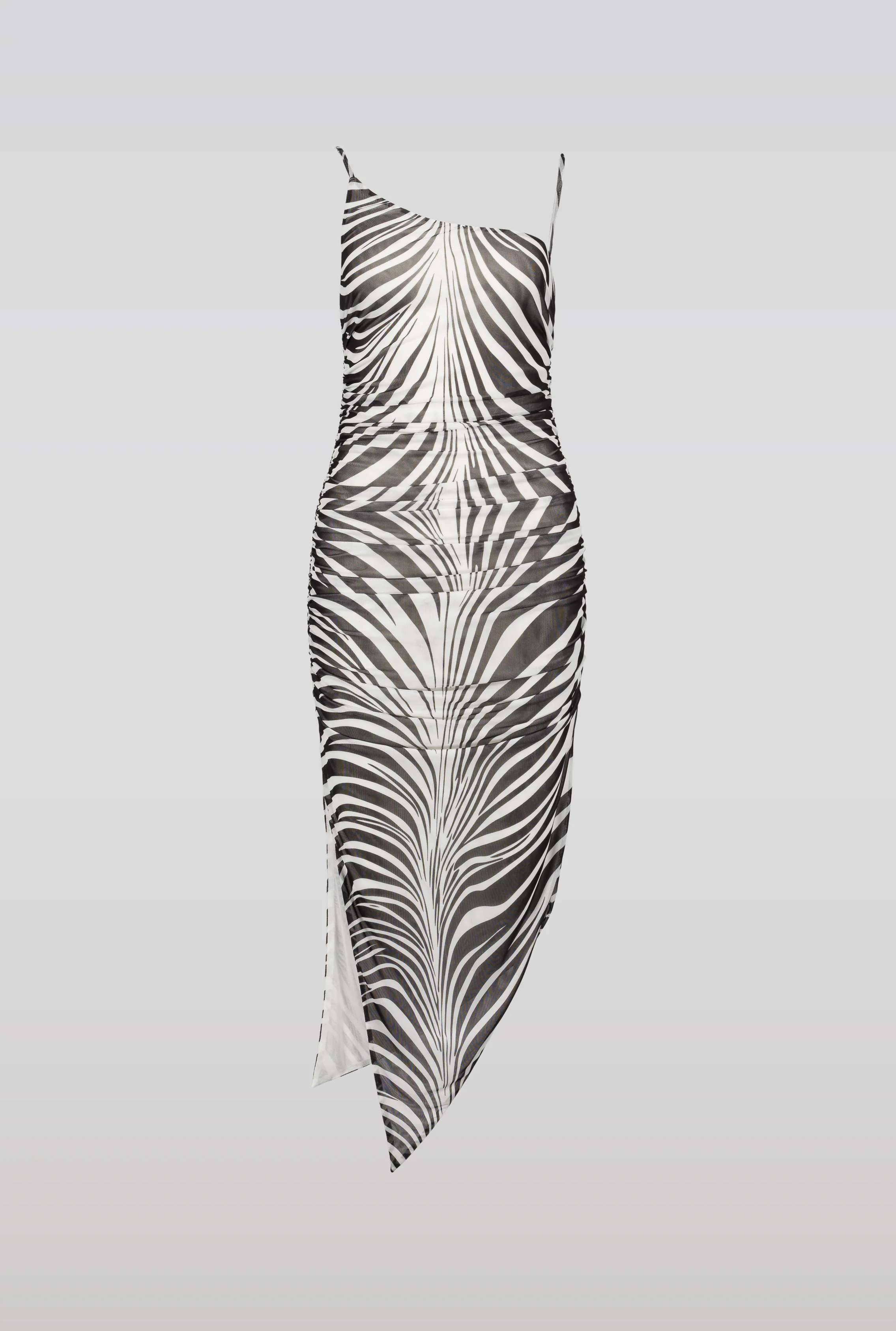 SAEMDI Zebra Mesh Dress - Image 3