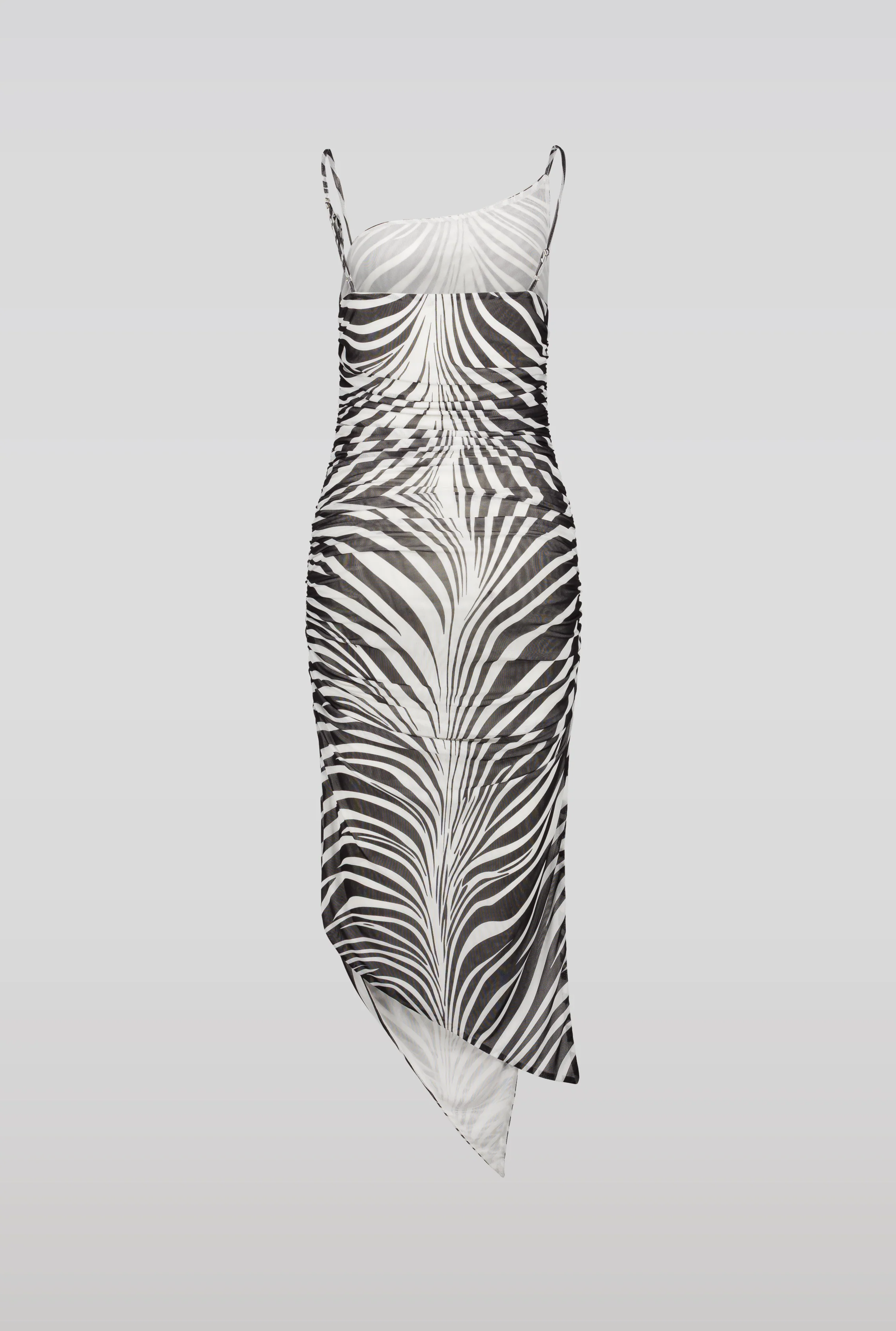 SAEMDI Zebra Mesh Dress - Image 4