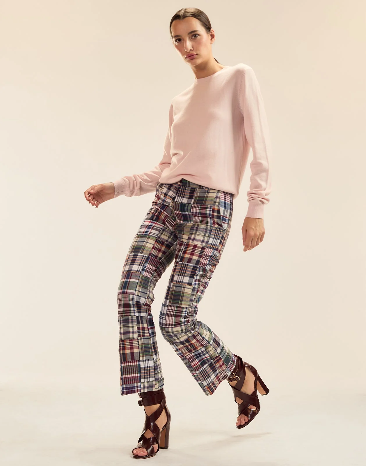 Cynthia Rowley Elea Wool Cashmere Sweater - Light Pink - Image 5