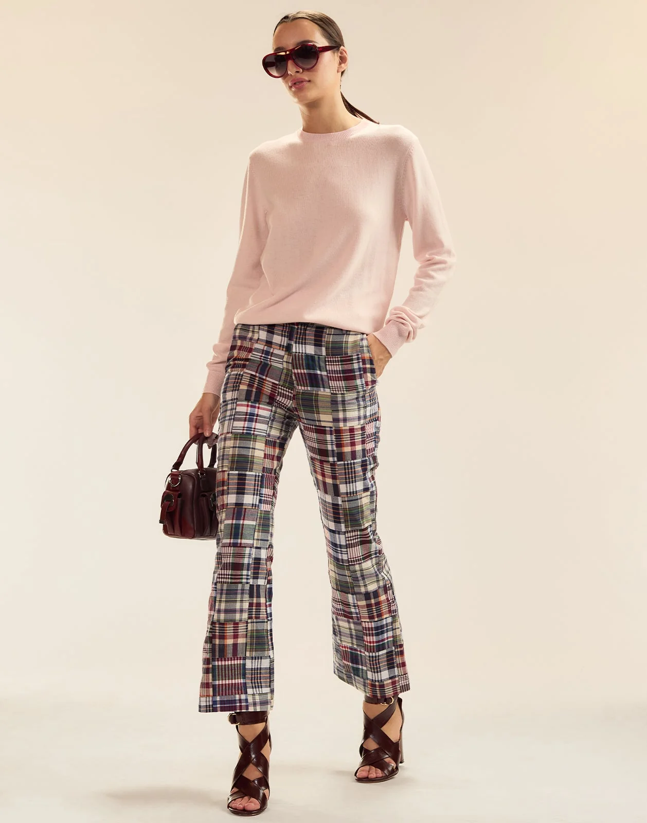 Cynthia Rowley Elea Wool Cashmere Sweater - Light Pink - Image 6