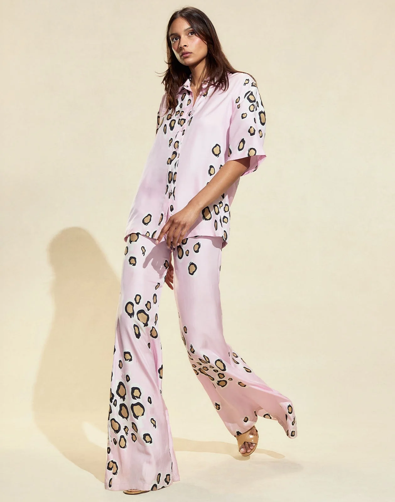 Cynthia Rowley Amalfi Camp Shirt - Pink Gold - Image 2
