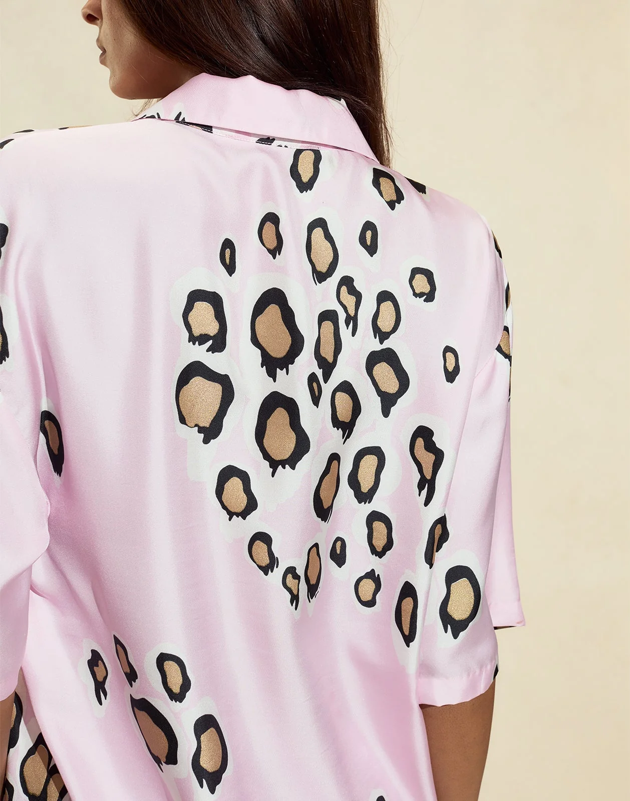 Cynthia Rowley Amalfi Camp Shirt - Pink Gold - Image 6