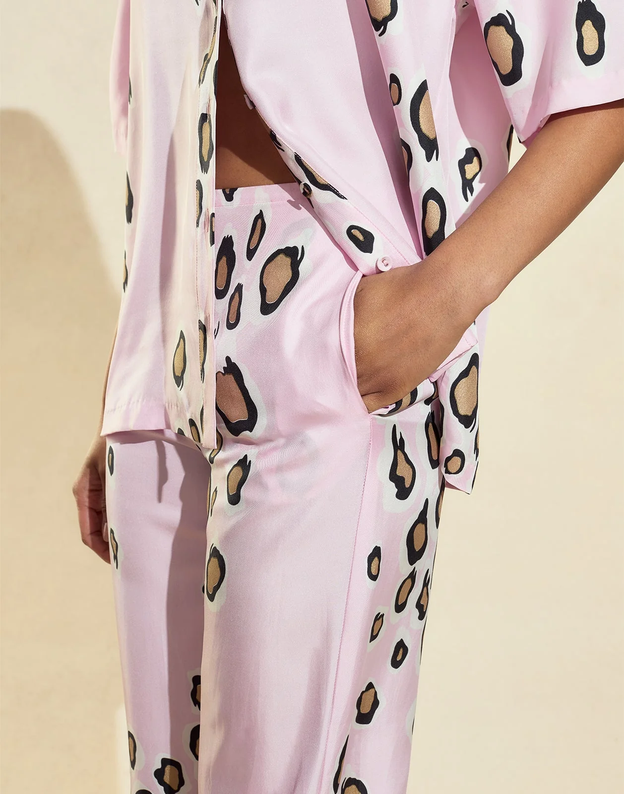 Cynthia Rowley Amalfi Flare Pant - Pink Gold - Image 4