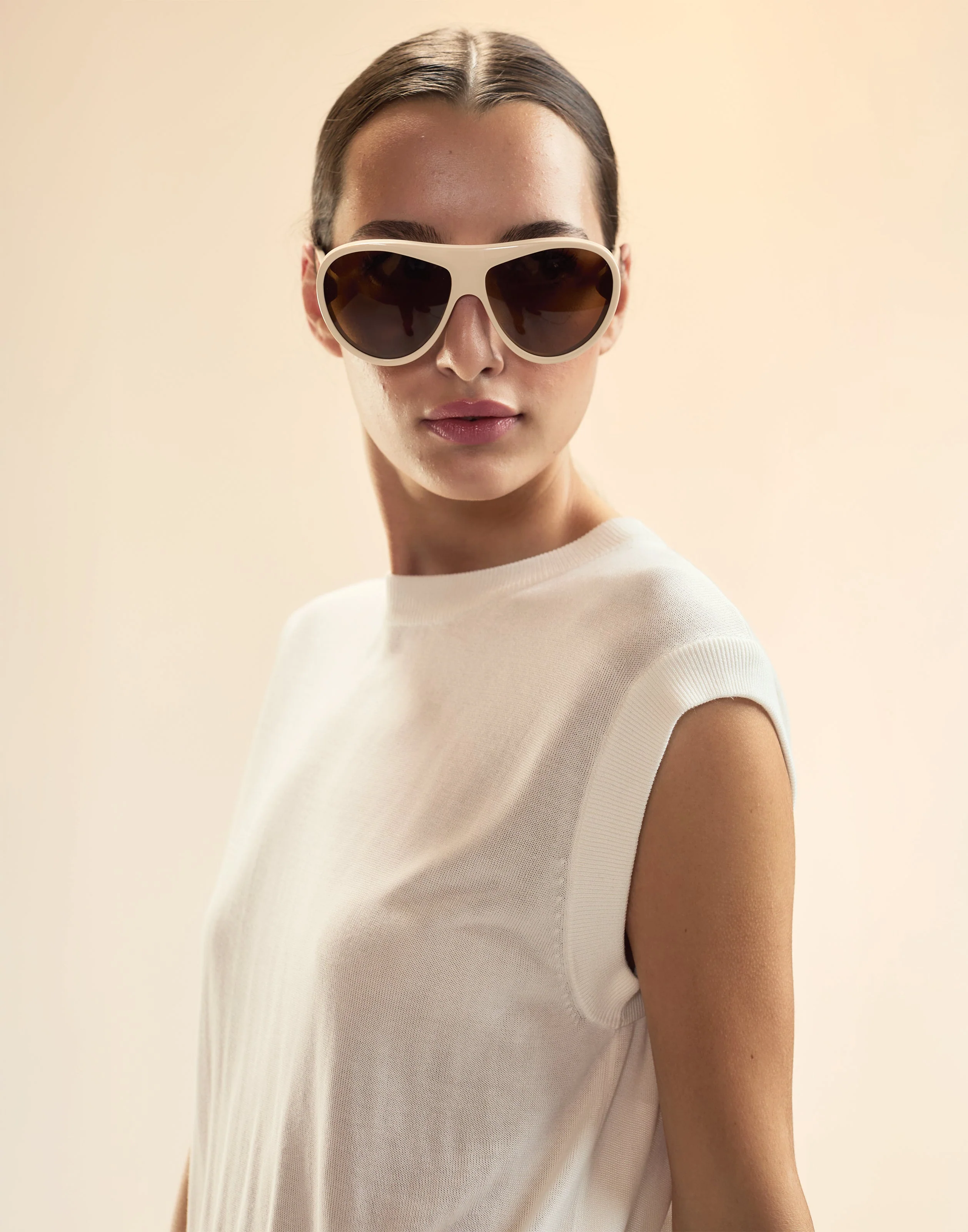Cynthia Rowley x Illesteva Sunglasses - Cream
