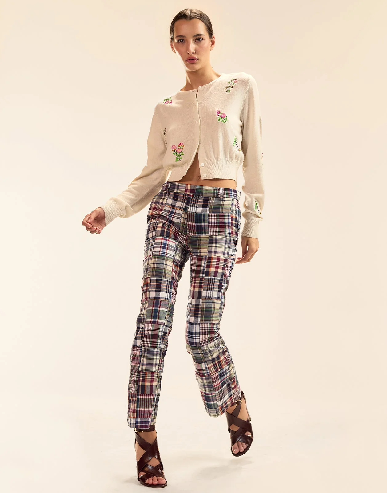 Cynthia Rowley Forget Me Not Cardigan - White Multi - Image 3