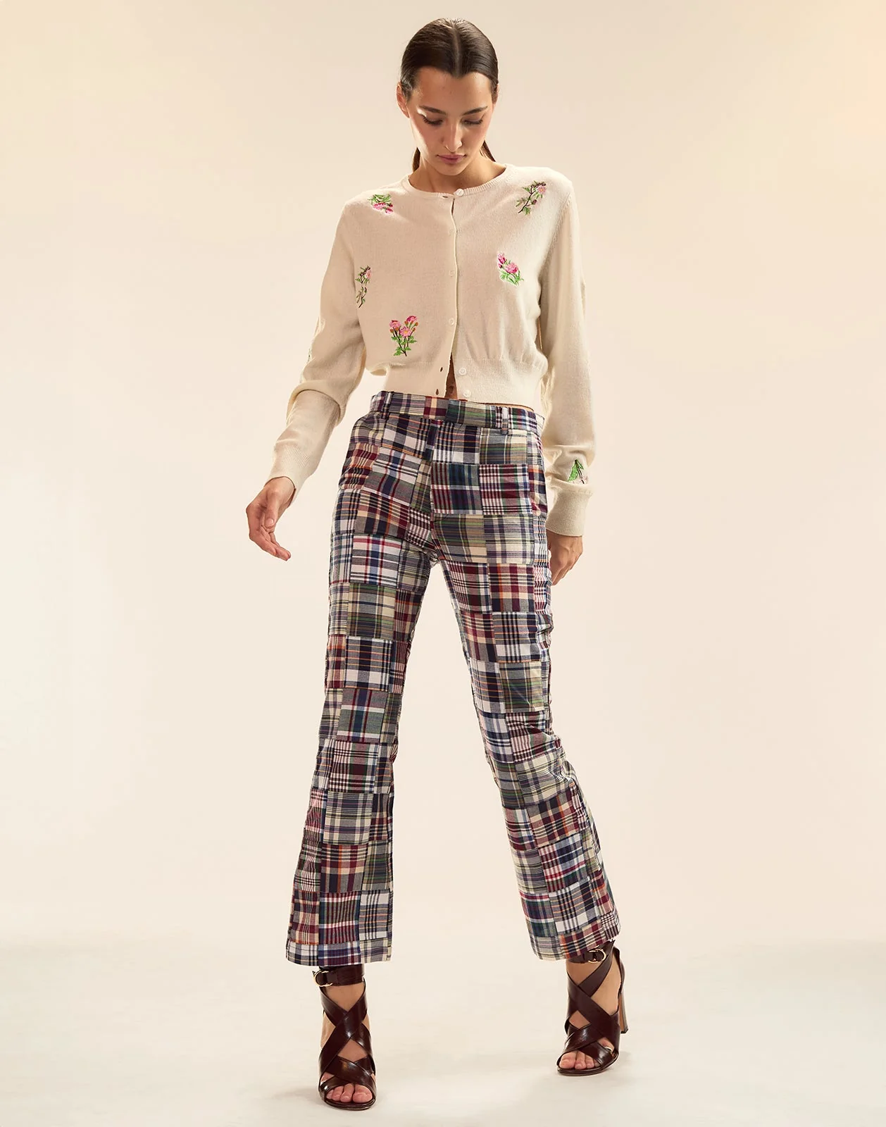 Cynthia Rowley Forget Me Not Cardigan - White Multi - Image 4