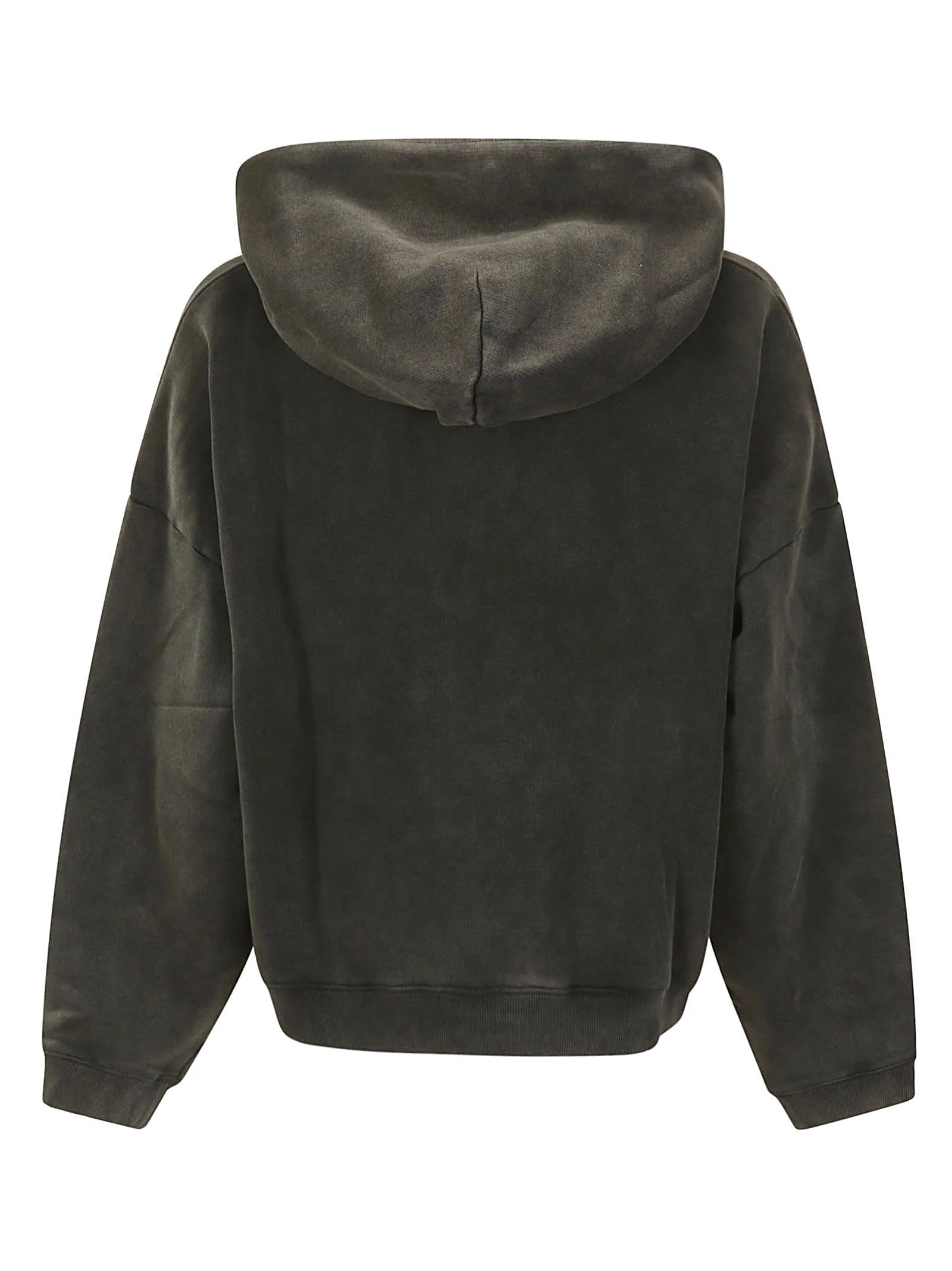 Acne Studios Skull Printed Drawstring Sweatshirt - Faded Black - Image 2