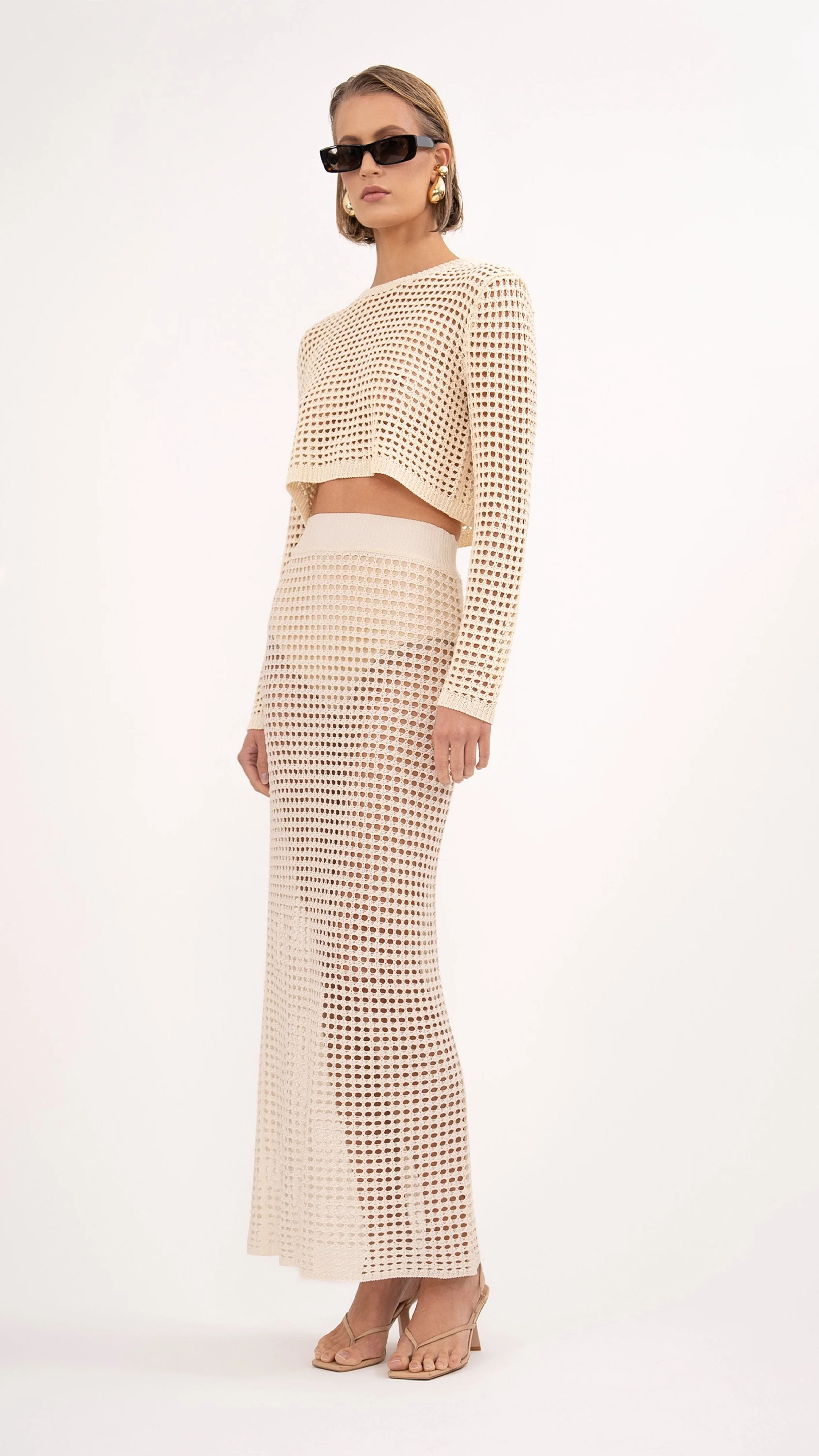 Nonchalant Label Brianna Maxi Skirt - Beige - Image 3