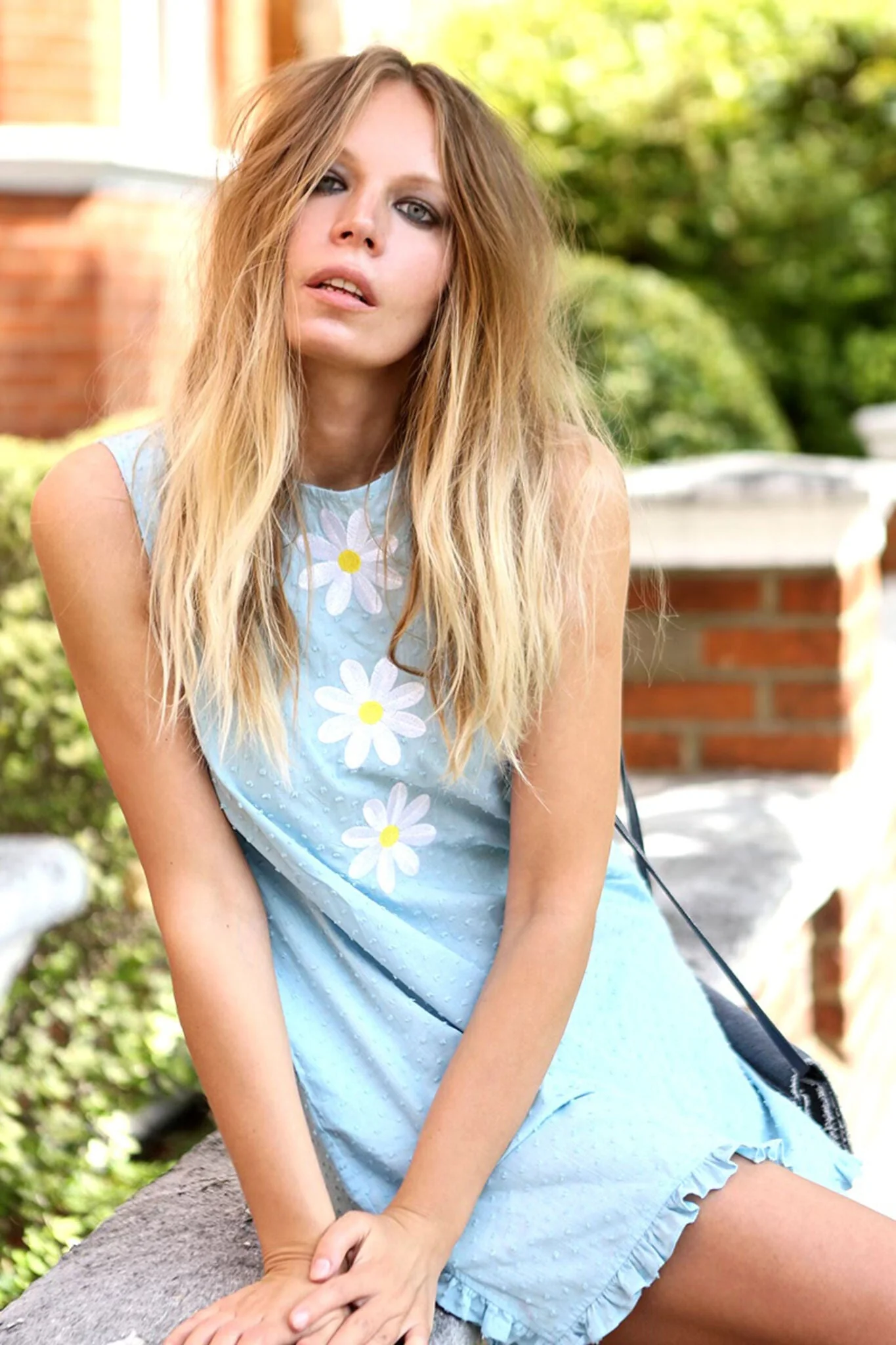 Kristinit Swiss Dot Daisy Dress - Image 4