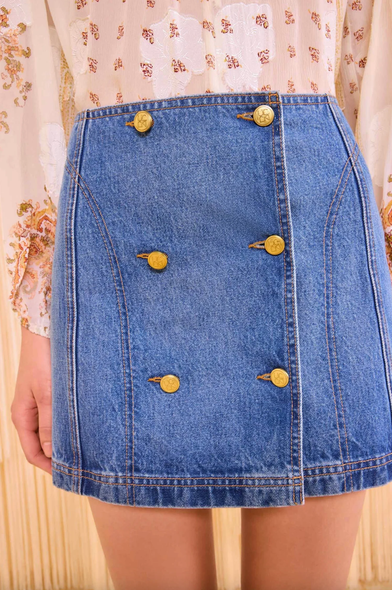 Ulla Johnson Clara Mini Denim Skirt - Image 5