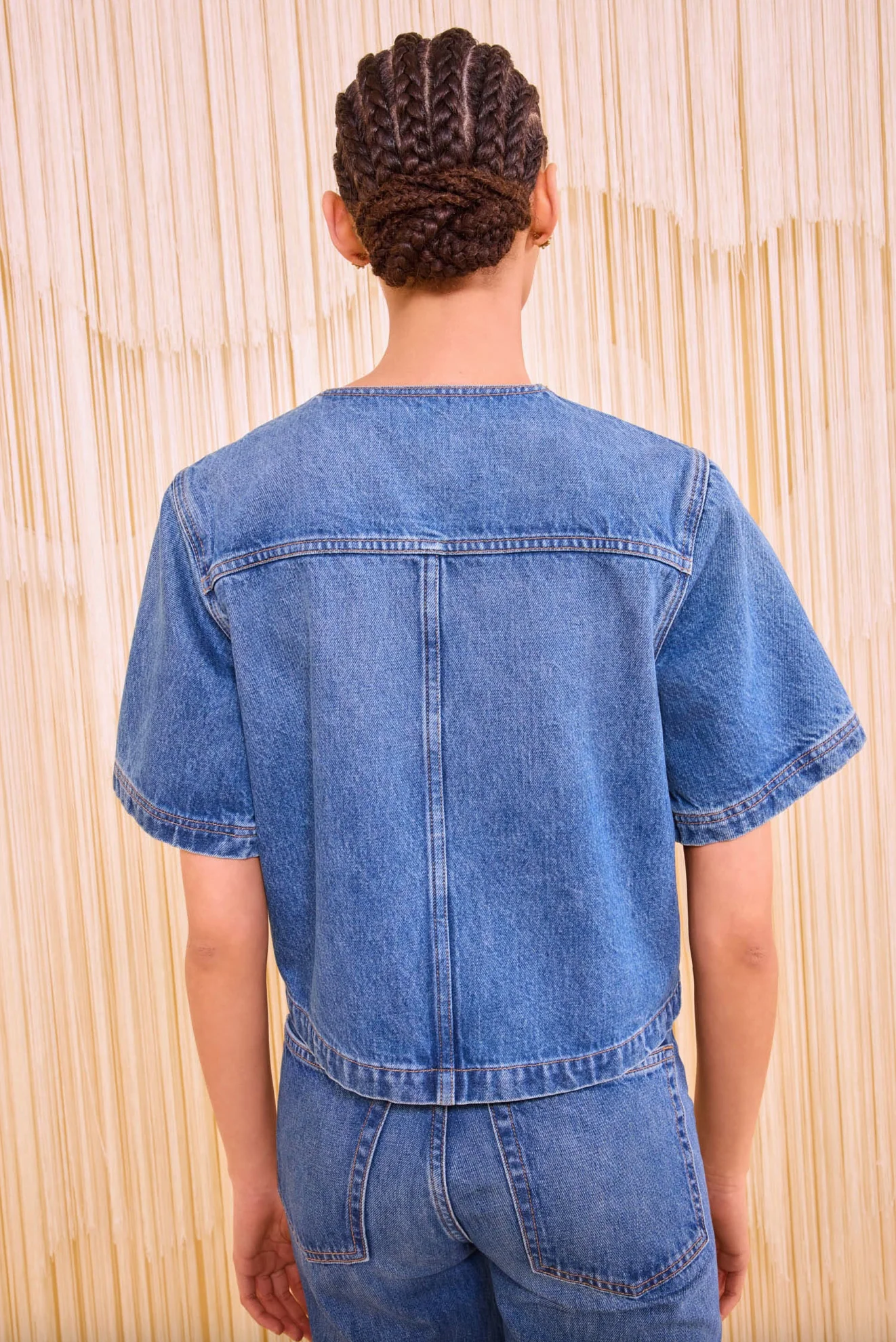 Ulla Johnson Serge Short Sleeve Jacket - Image 3
