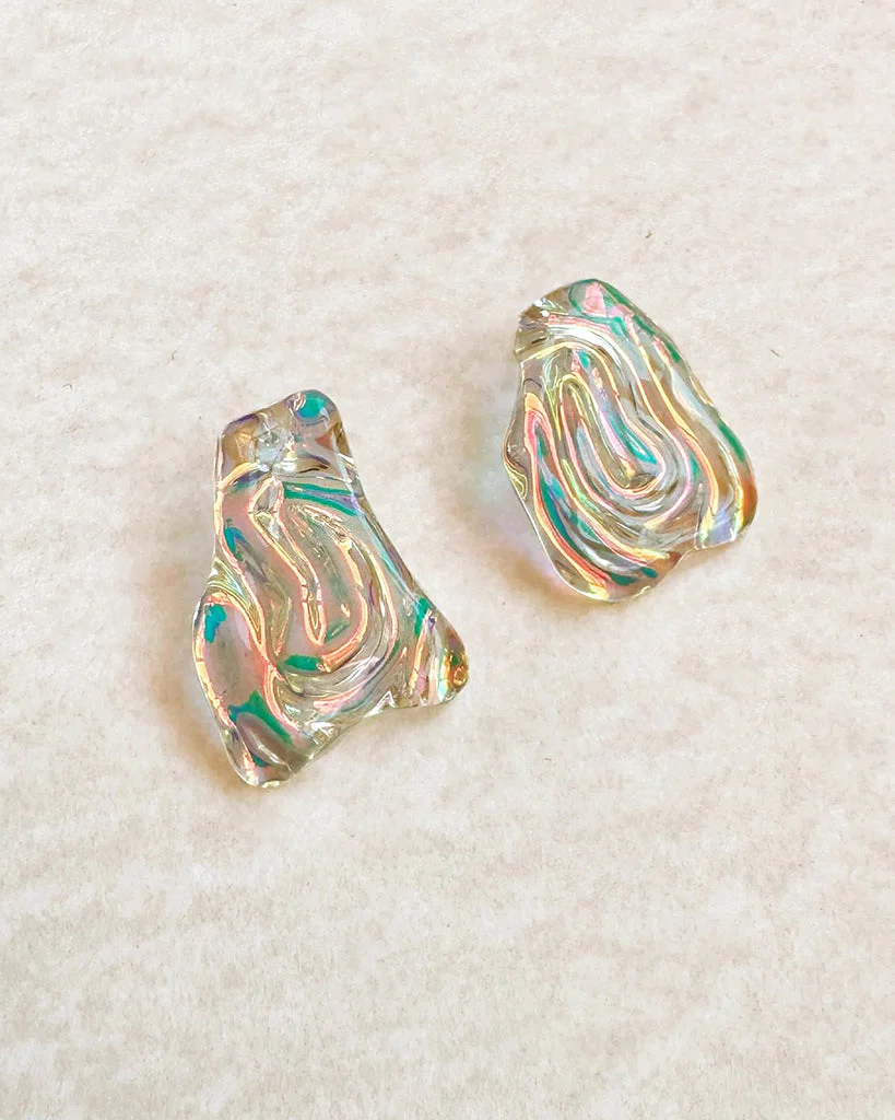 JULIE THÉVENOT Ostra Glass Earrings - Image 2