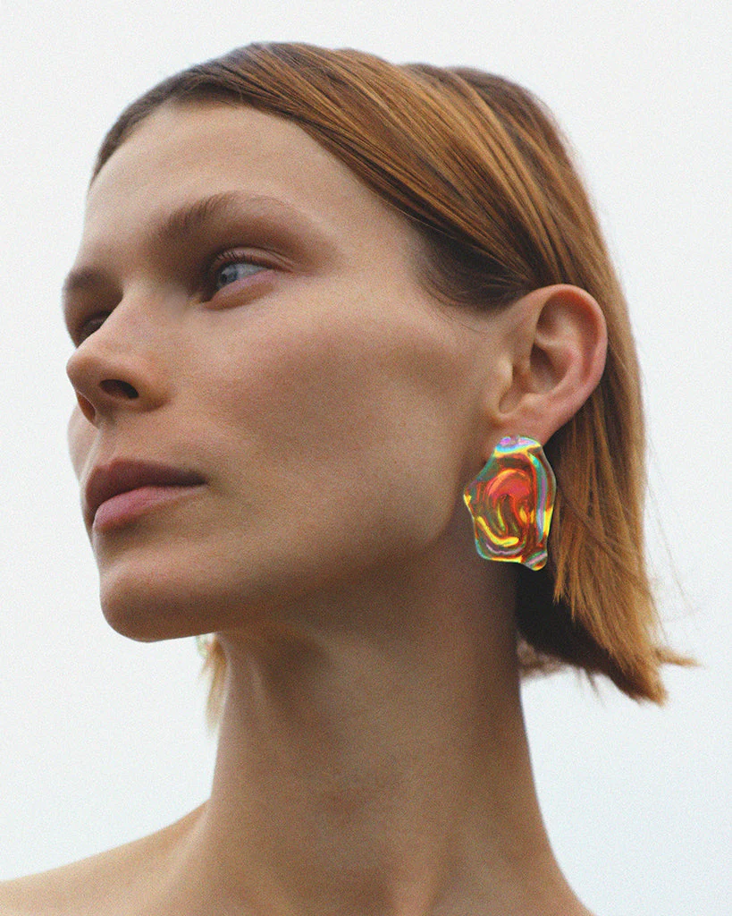 JULIE THÉVENOT Ostra Glass Earrings - Image 3