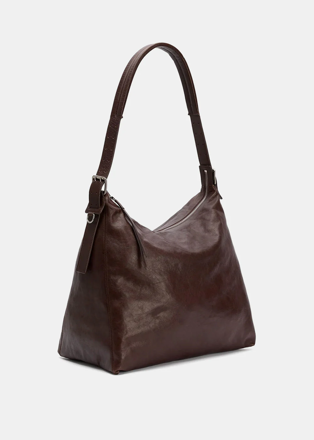 Lemaire Belted Hobo Bag - Espresso - Image 4