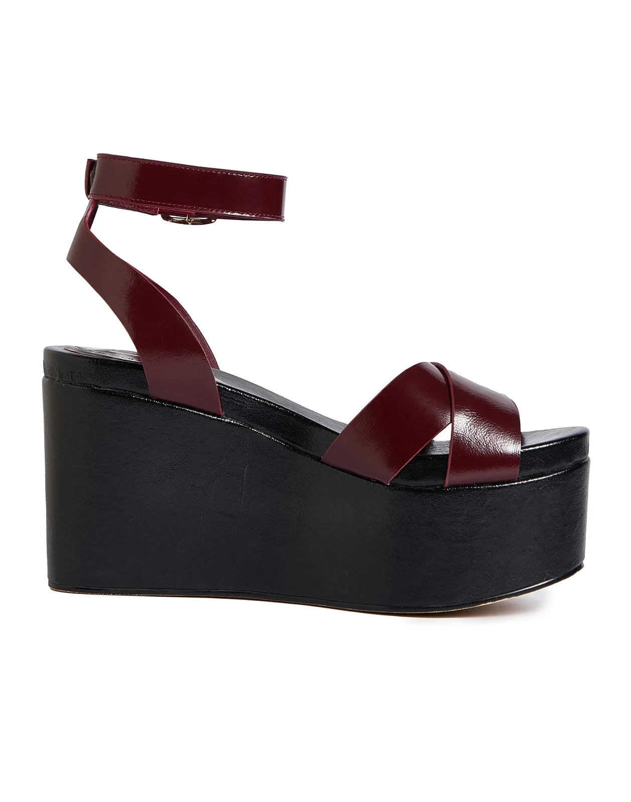 Cynthia Rowley Lisse Platform Sandals - Black/Gold - Image 4