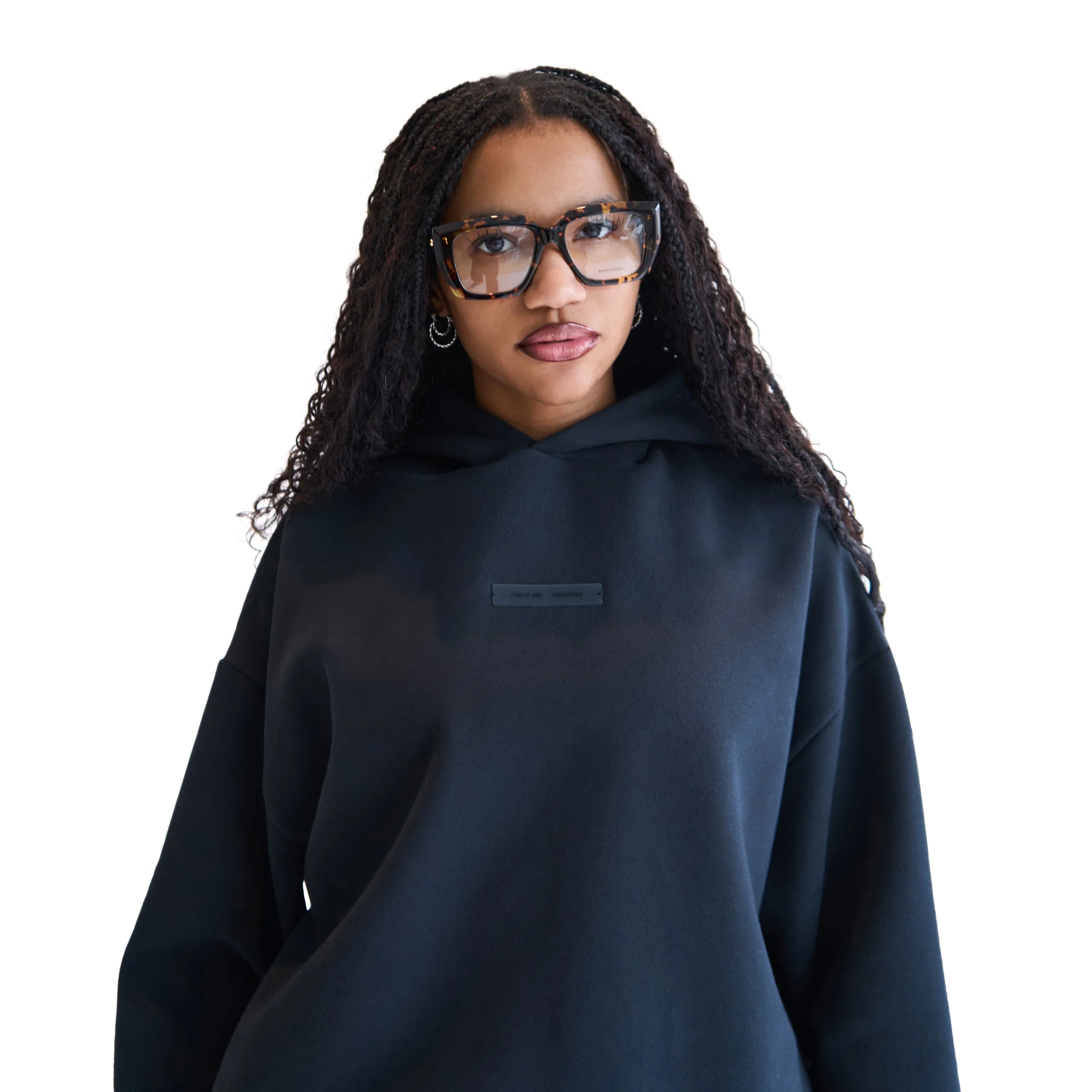 Fear of God Modern Fit Fleece Hoodie - Jet Black - Image 2