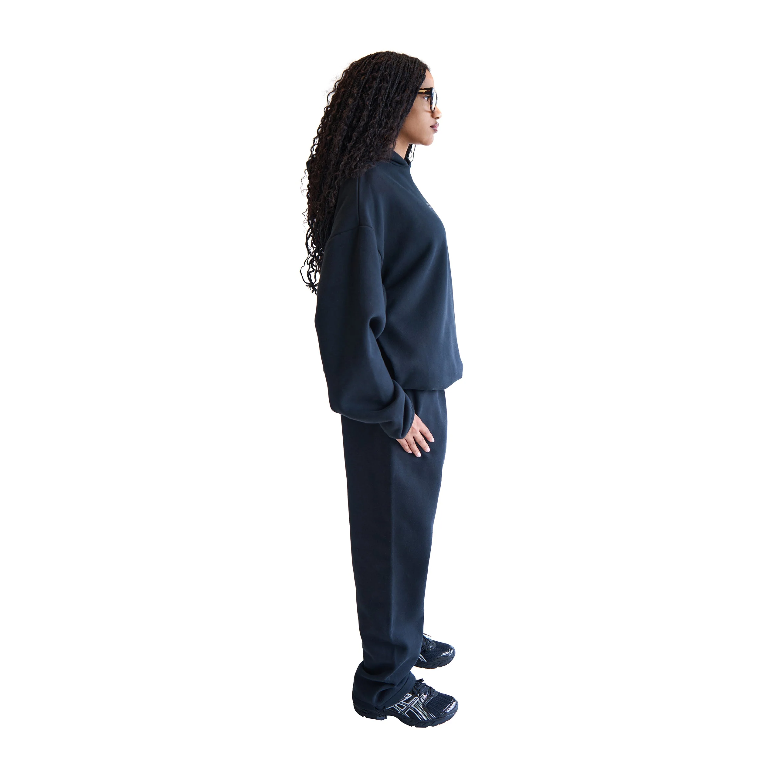 Fear of God Modern Fit Fleece Hoodie - Jet Black - Image 3