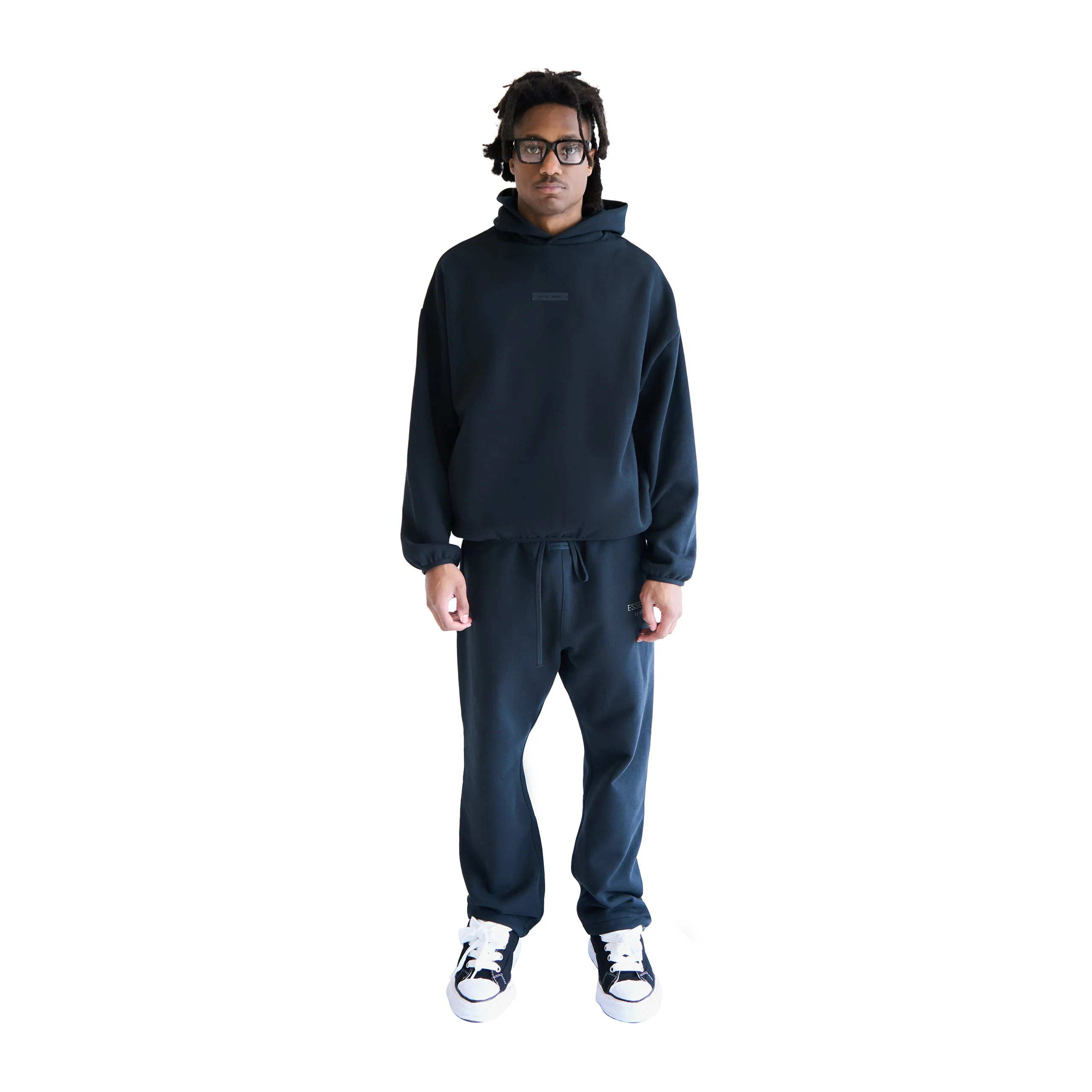 Fear of God Modern Fit Fleece Hoodie - Jet Black - Image 5