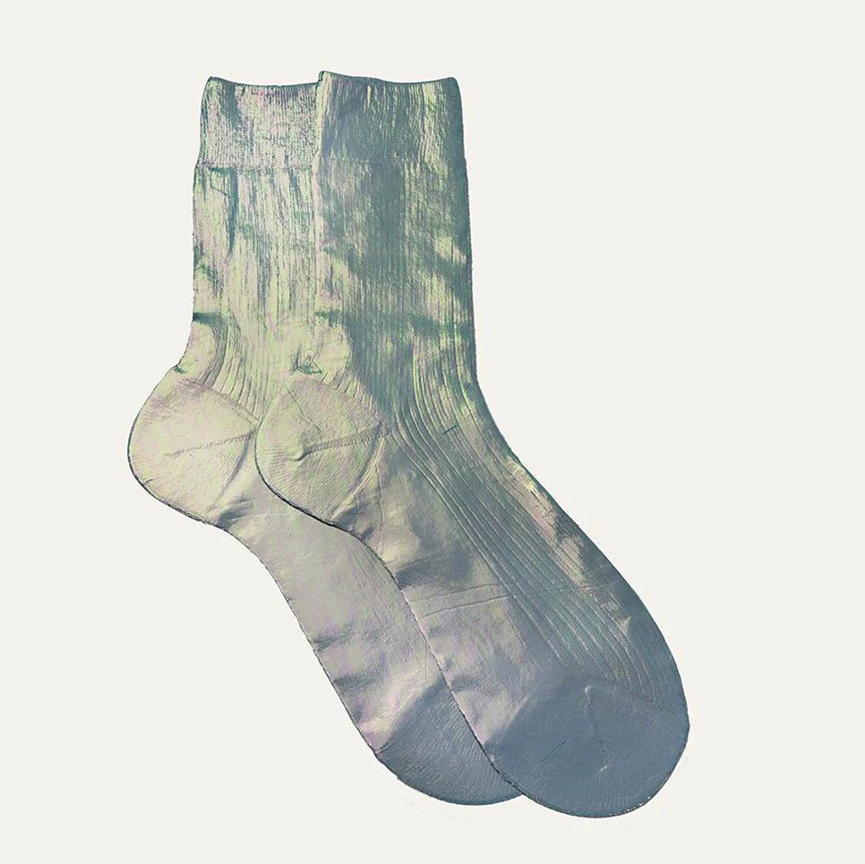 Maria La Rosa Ribbed Laminated Socks - Image 3