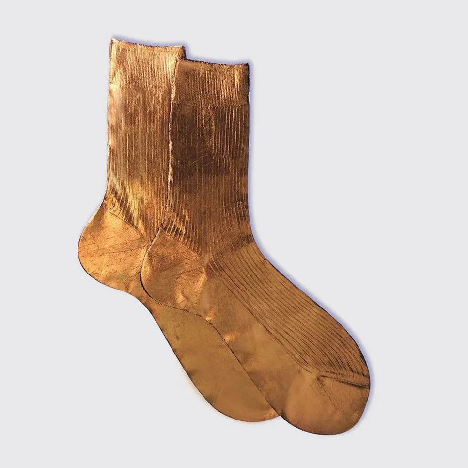 Maria La Rosa Ribbed Laminated Socks - Image 4