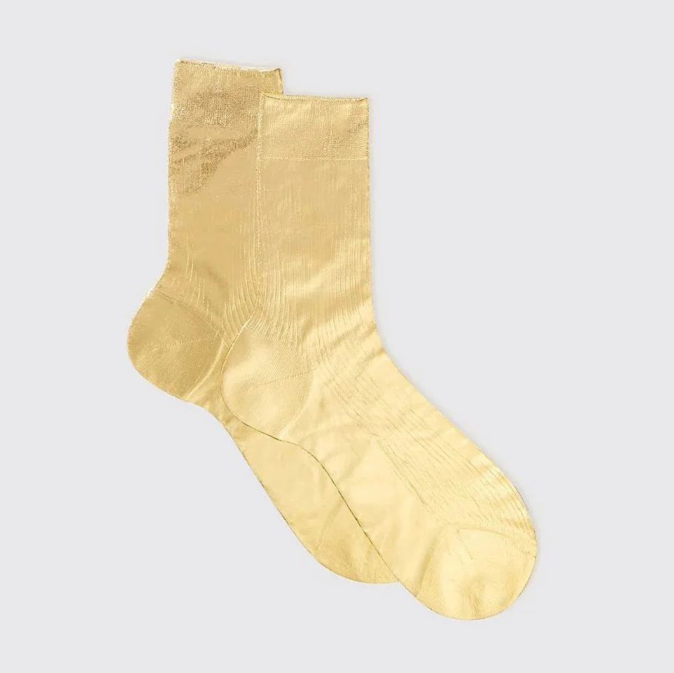 Maria La Rosa Ribbed Laminated Socks - Image 5