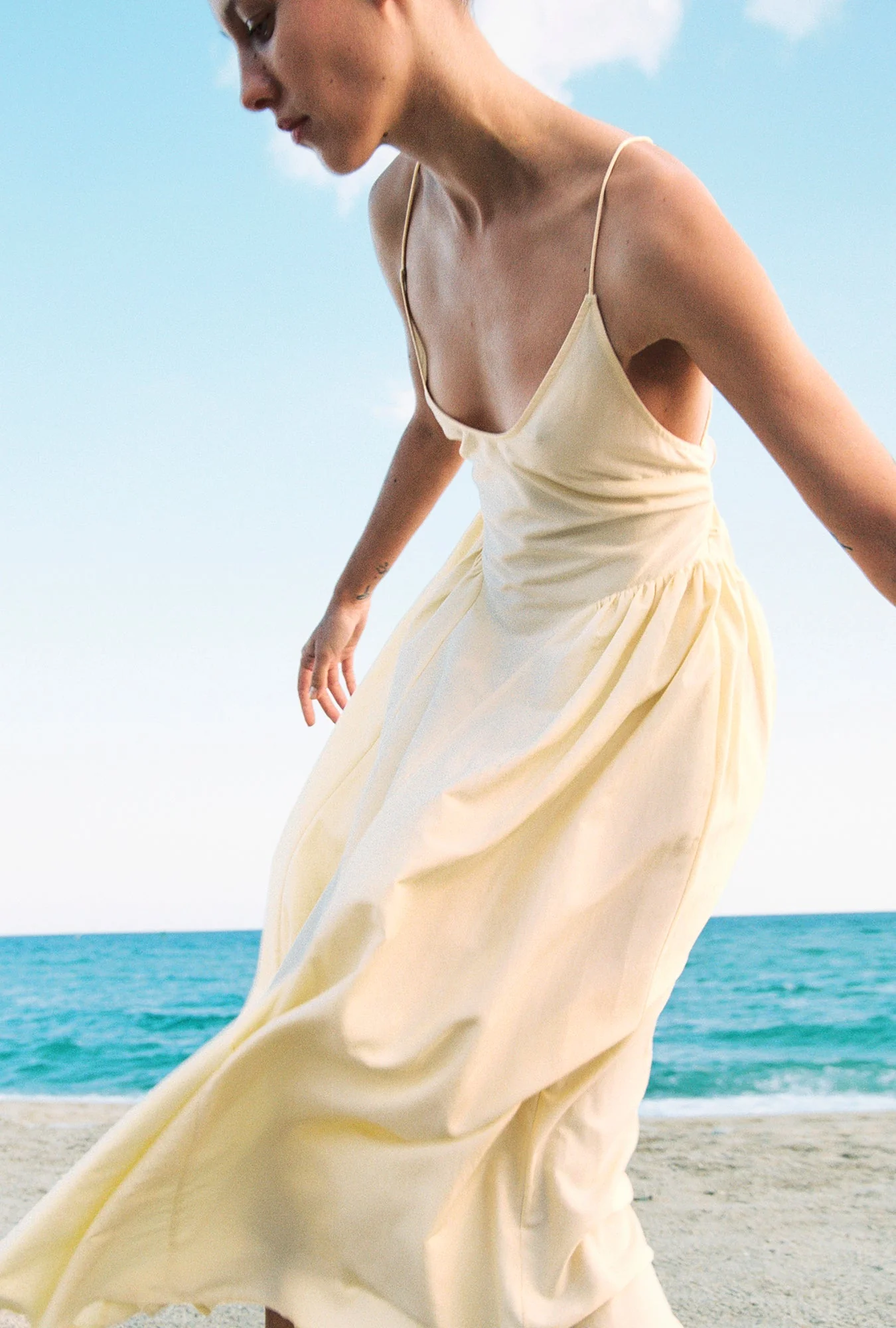 Silk Laundry Dive Dress - Margarita - Image 2