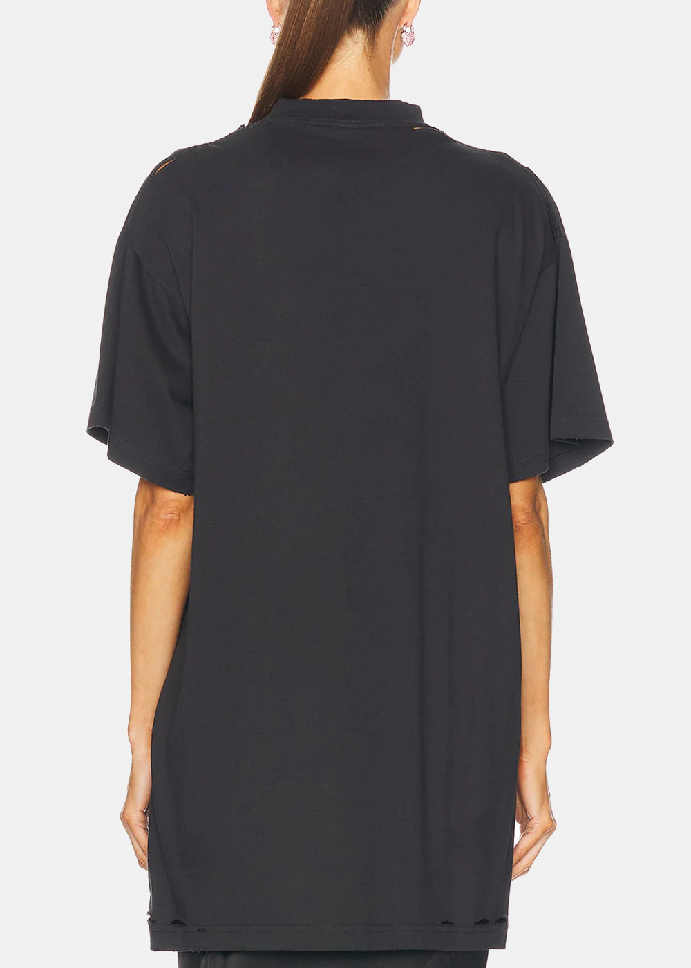 Balenciaga Washed Black Optical T-Shirt - Washed Black/White - Image 5