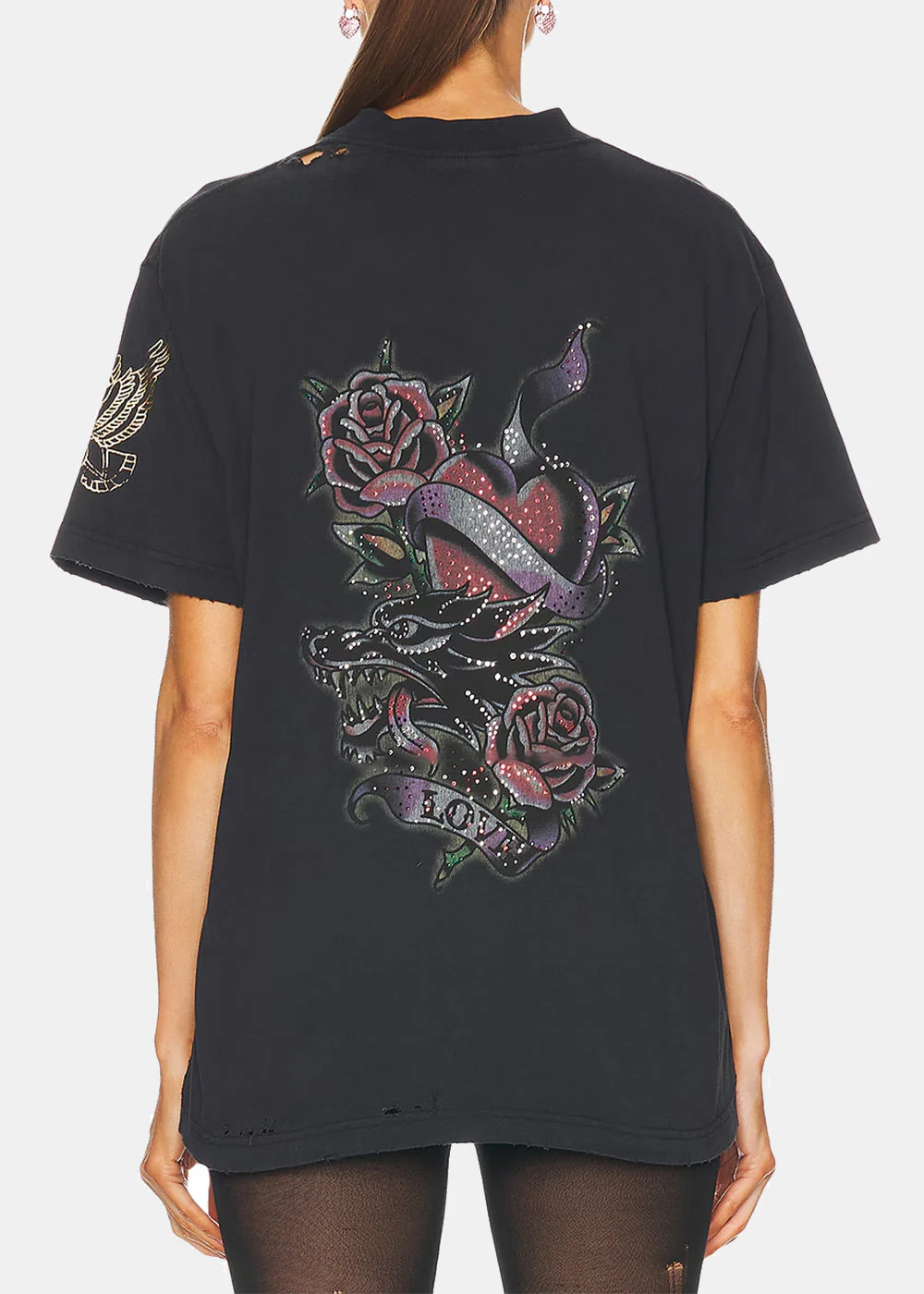 Balenciaga Tacky Tattoo T-Shirt - Washed Black - Image 5