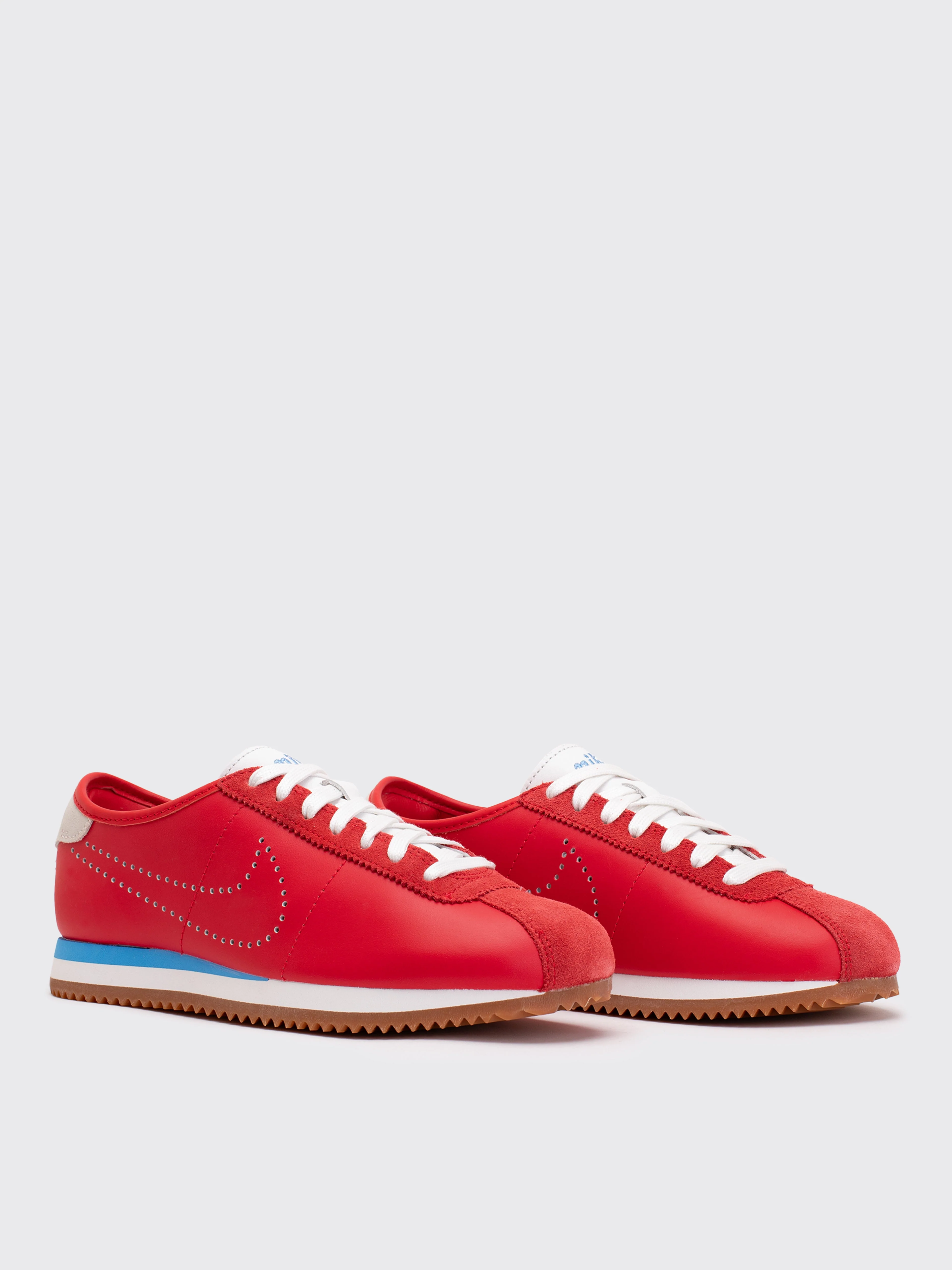 NIKE FOOTWEAR Cortez Leather Sneakers - University Red/University Blue - Image 2