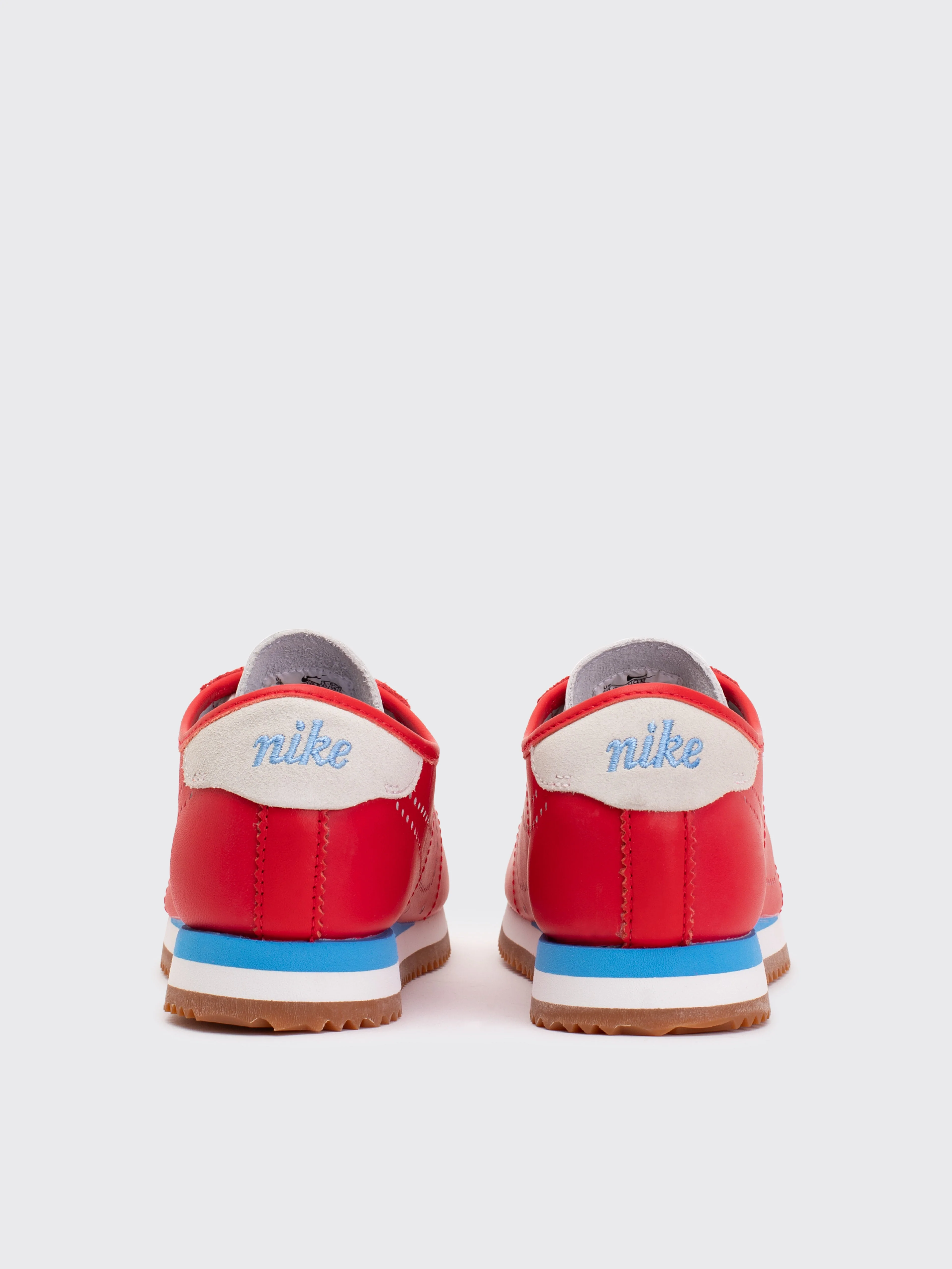 NIKE FOOTWEAR Cortez Leather Sneakers - University Red/University Blue - Image 3
