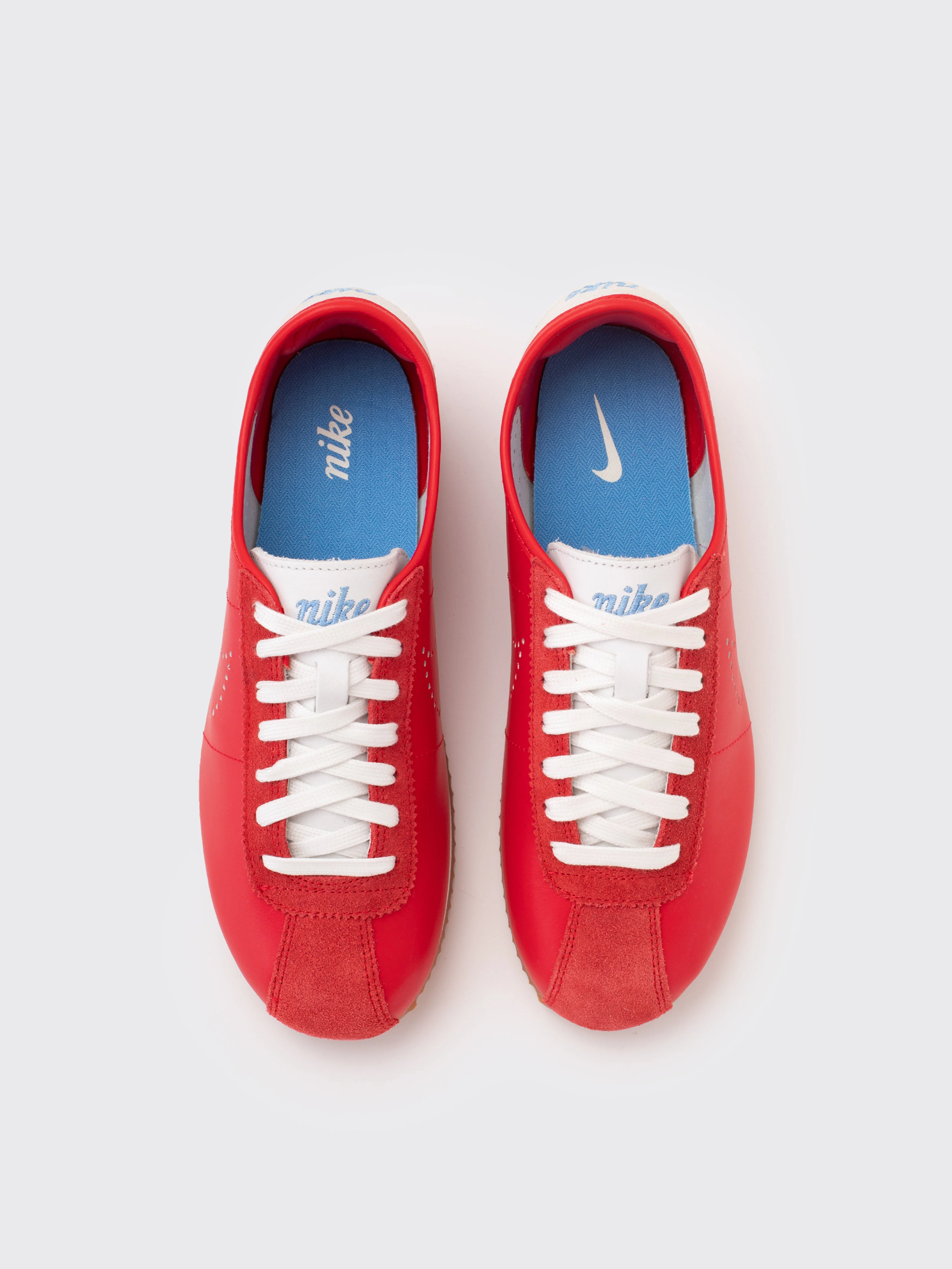 NIKE FOOTWEAR Cortez Leather Sneakers - University Red/University Blue - Image 4