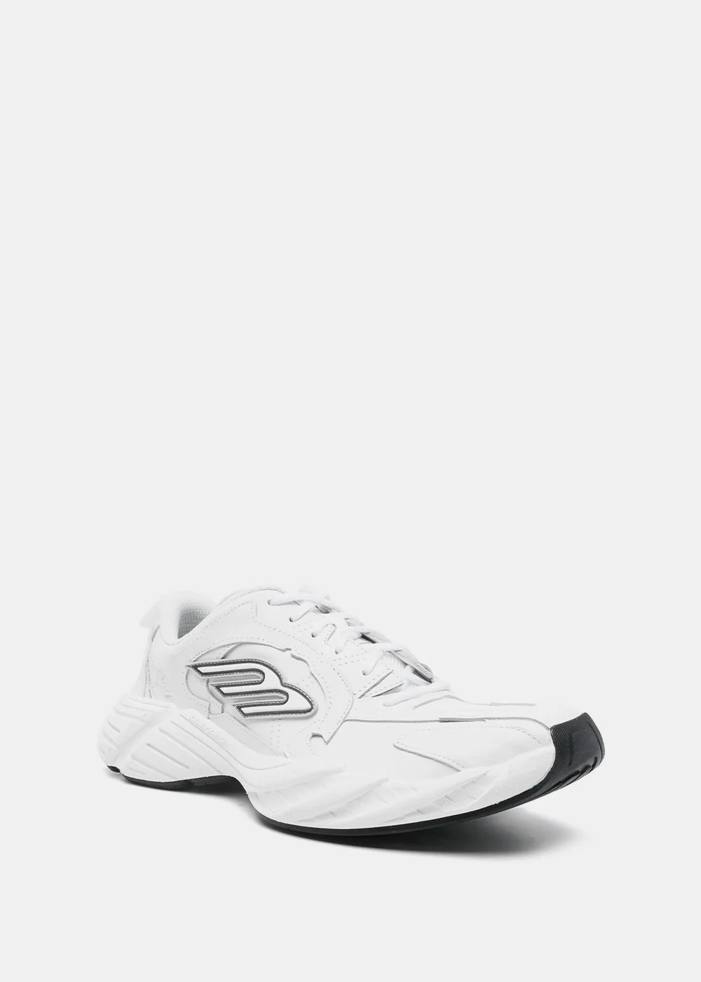 Balenciaga Monday Sneakers - White / Black / Grey - Image 2
