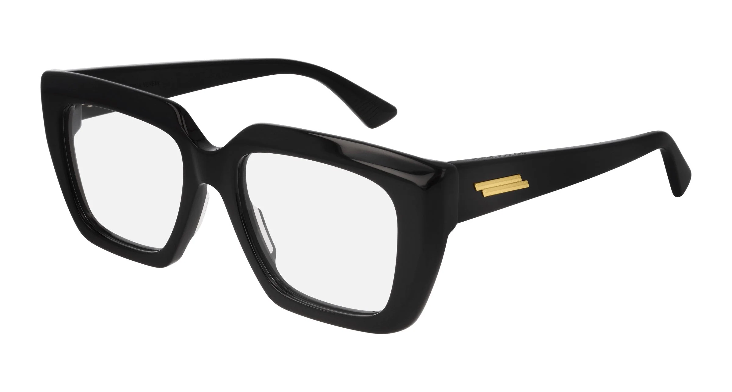 BOTTEGA VENETA Classic Acetate Square Eyeglasses - Black - Image 2