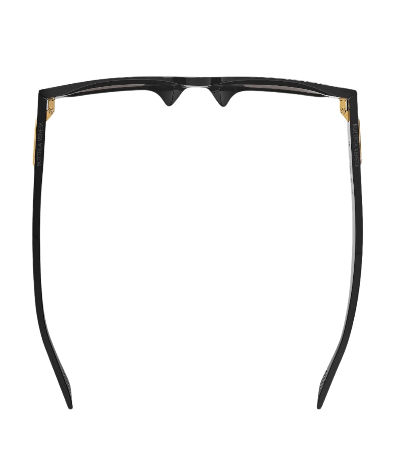 BOTTEGA VENETA Ultrathin Squared Sunglasses - Black/Grey - Image 3